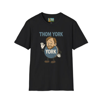 Thom York Peppermint Patty T-Shirt, Radiohead Musician Gift, Alternative Rock Tee, Funny Singer Shirt, Softstyle Unisex Top