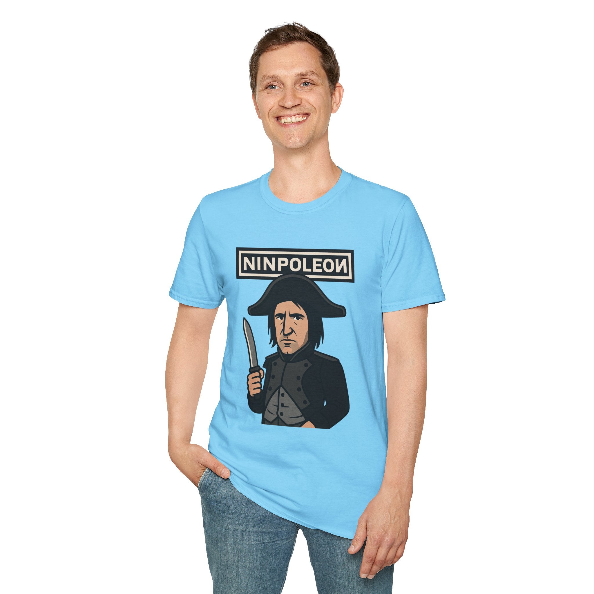 Ninpoleon ver. 2 Funny Shirt, Napoleon Trent Reznor Mashup Parody, Unisex Softstyle Tee, Nine Inch Nails, Wordplay