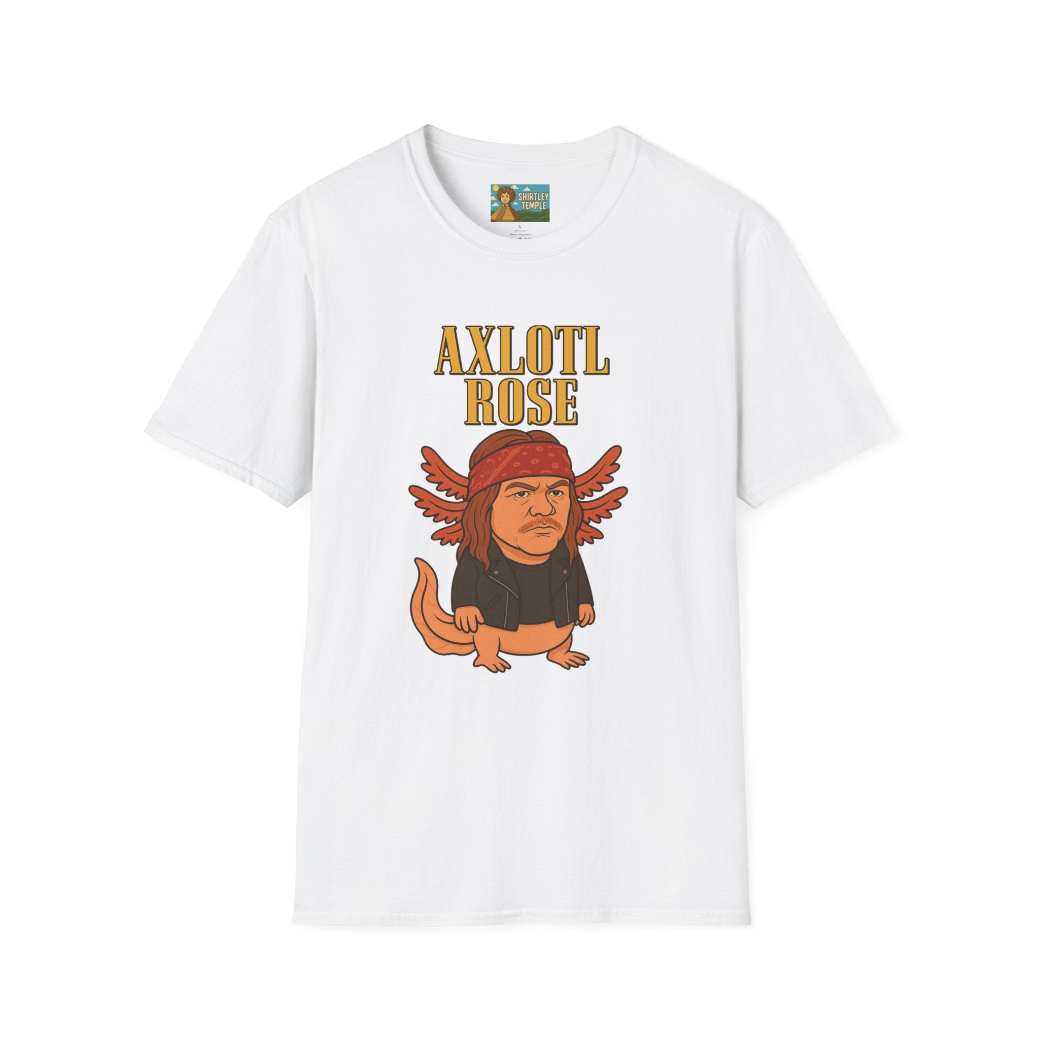 Axlotl Rose funny mashup of Axle Rose and an axolotl. guns 'n' roses biology nerd gift