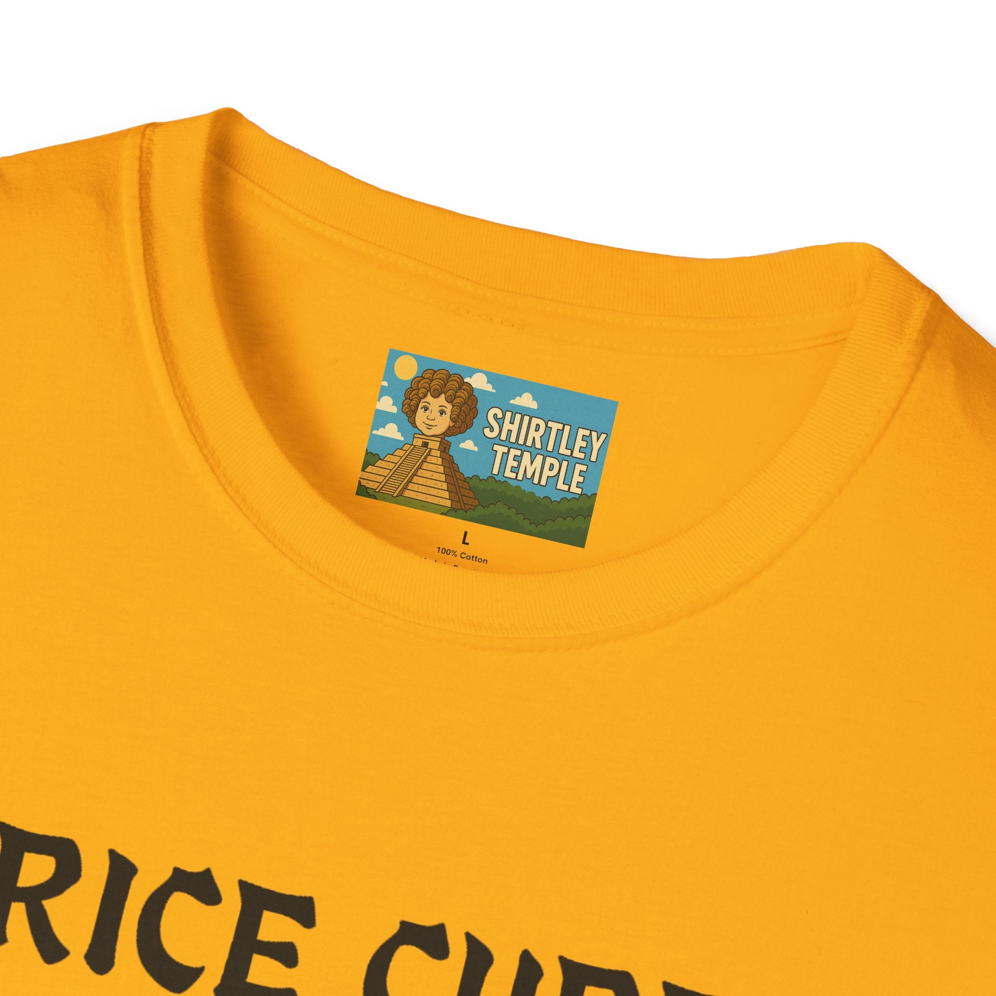 Rice Cube Funny T-Shirt, Ice Cube Asian Parody Shirt, Wordplay Tee, Hip-Hop Music Fan Gift, Unisex Softstyle Top