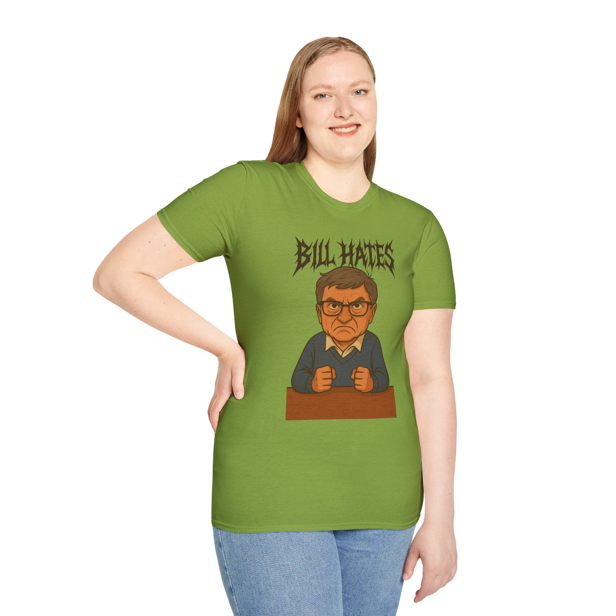 Bill Hates funny shirt parody apparel comedy tribute bill gates as a hateful person