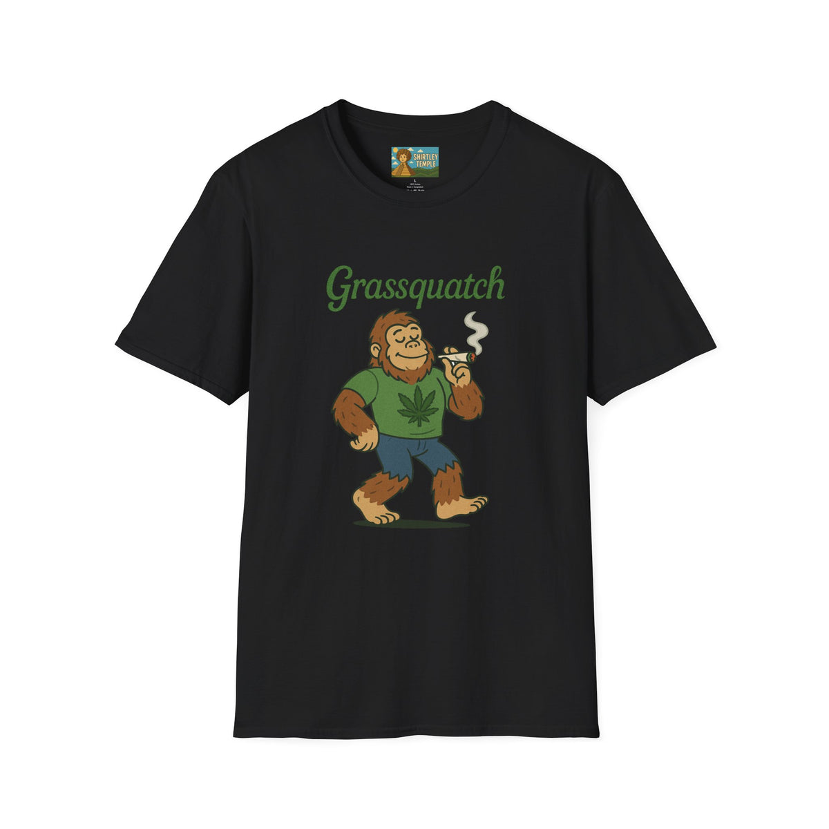 Grassquatch funny shirt mashup sasquatch and a stoner