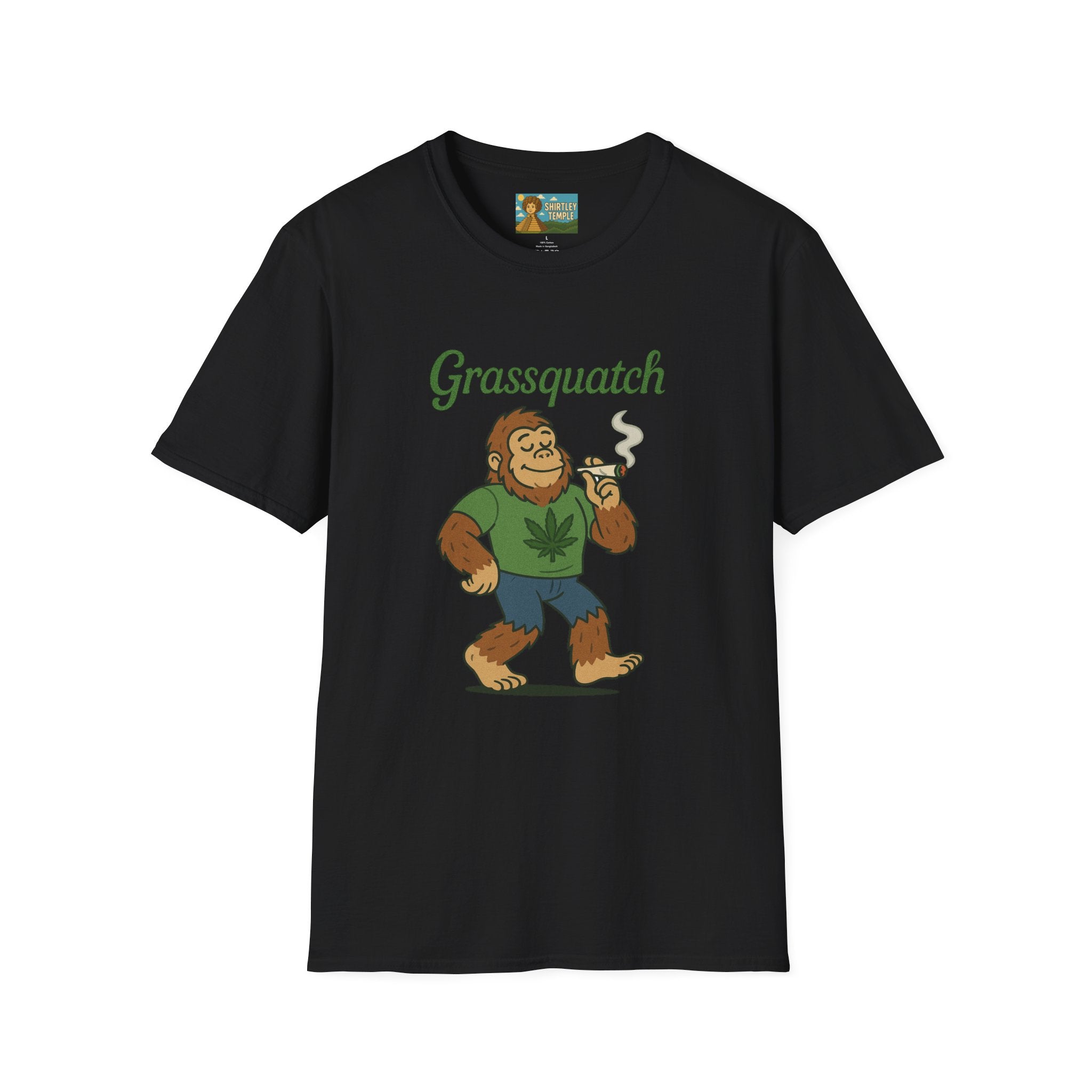 Grassquatch funny shirt mashup sasquatch and a stoner