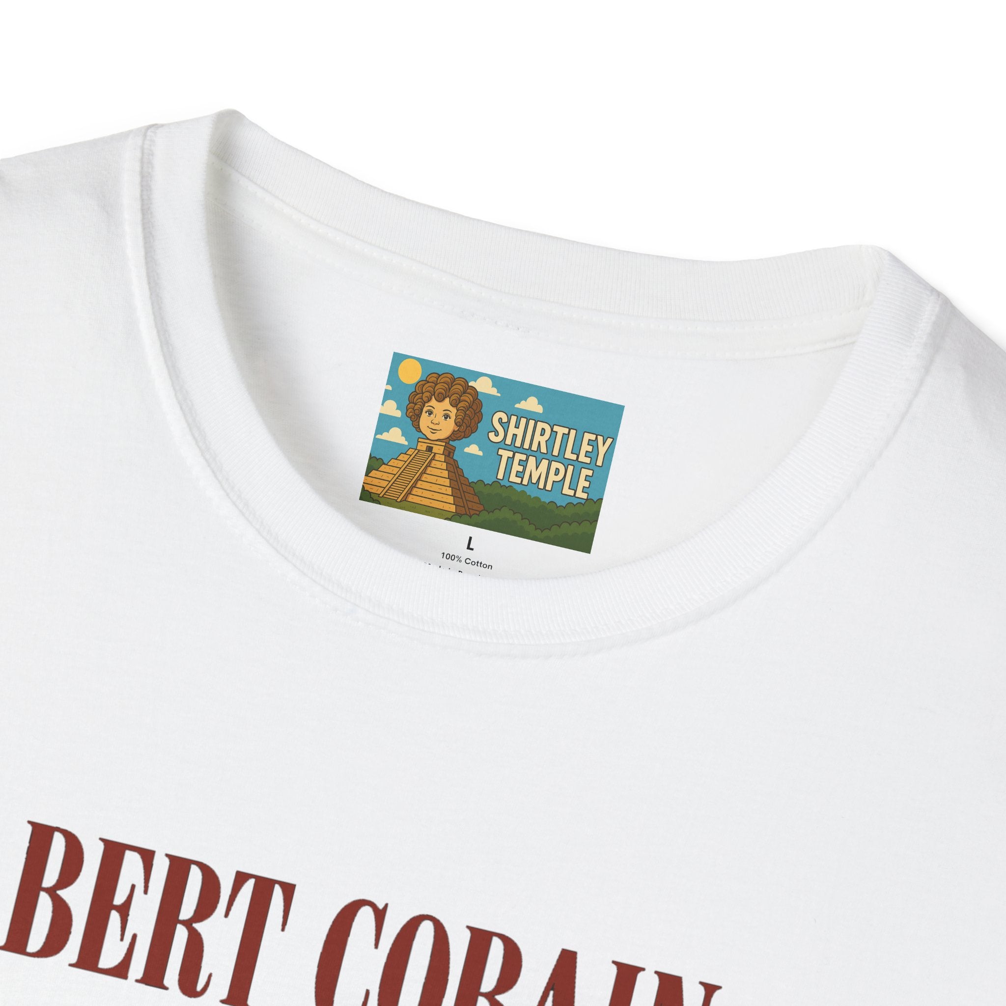 Bert Cobain funny mashup Kurt Cobain and Bert from sesame street wordplay unisex gift tee music lover