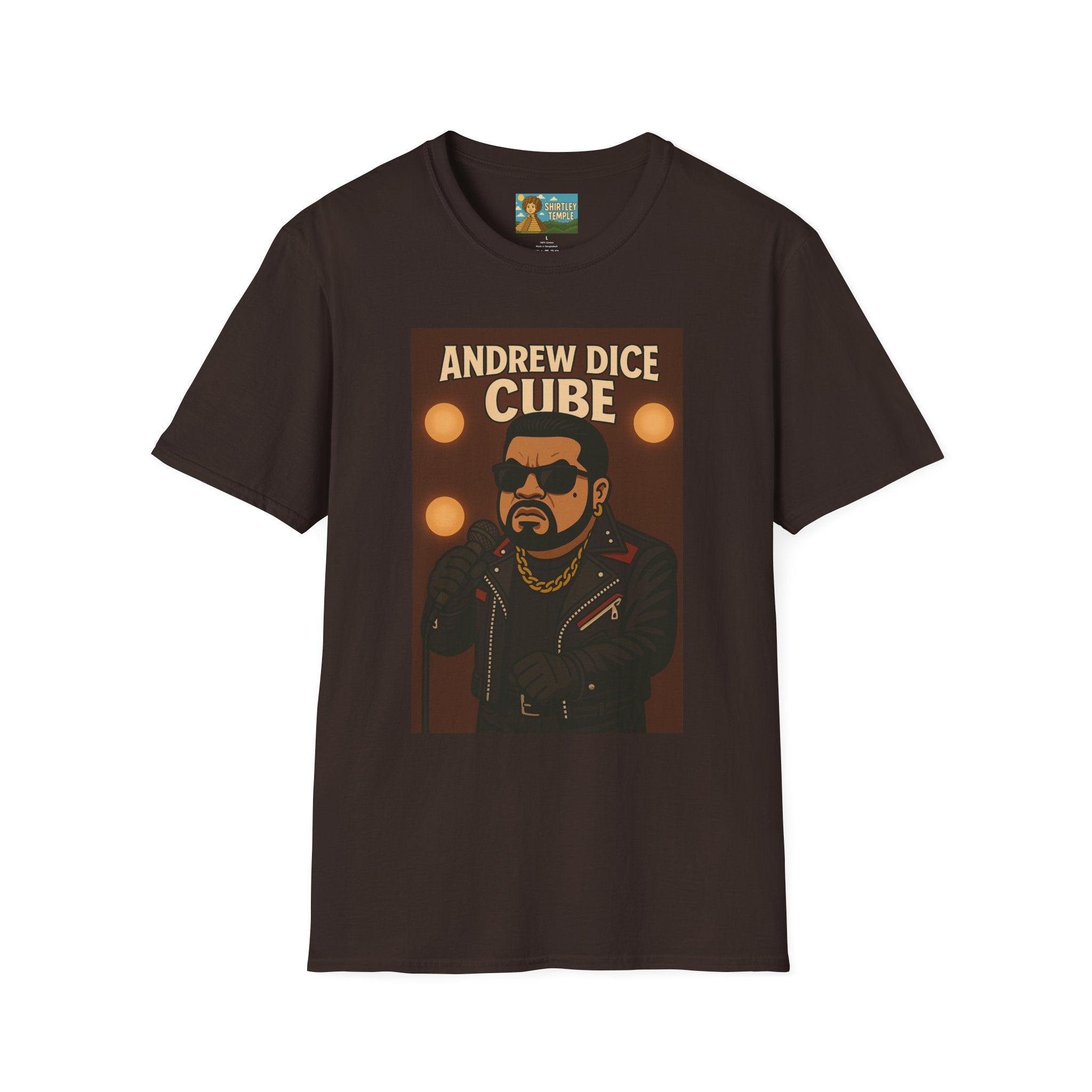 Andrew Dice Cube funny mashup Comedian T-Shirt, Humorous Wordplay Tee, Unisex Softstyle Top