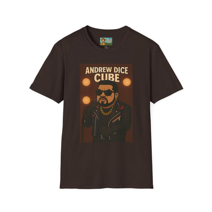 Andrew Dice Cube funny mashup Comedian T-Shirt, Humorous Wordplay Tee, Unisex Softstyle Top
