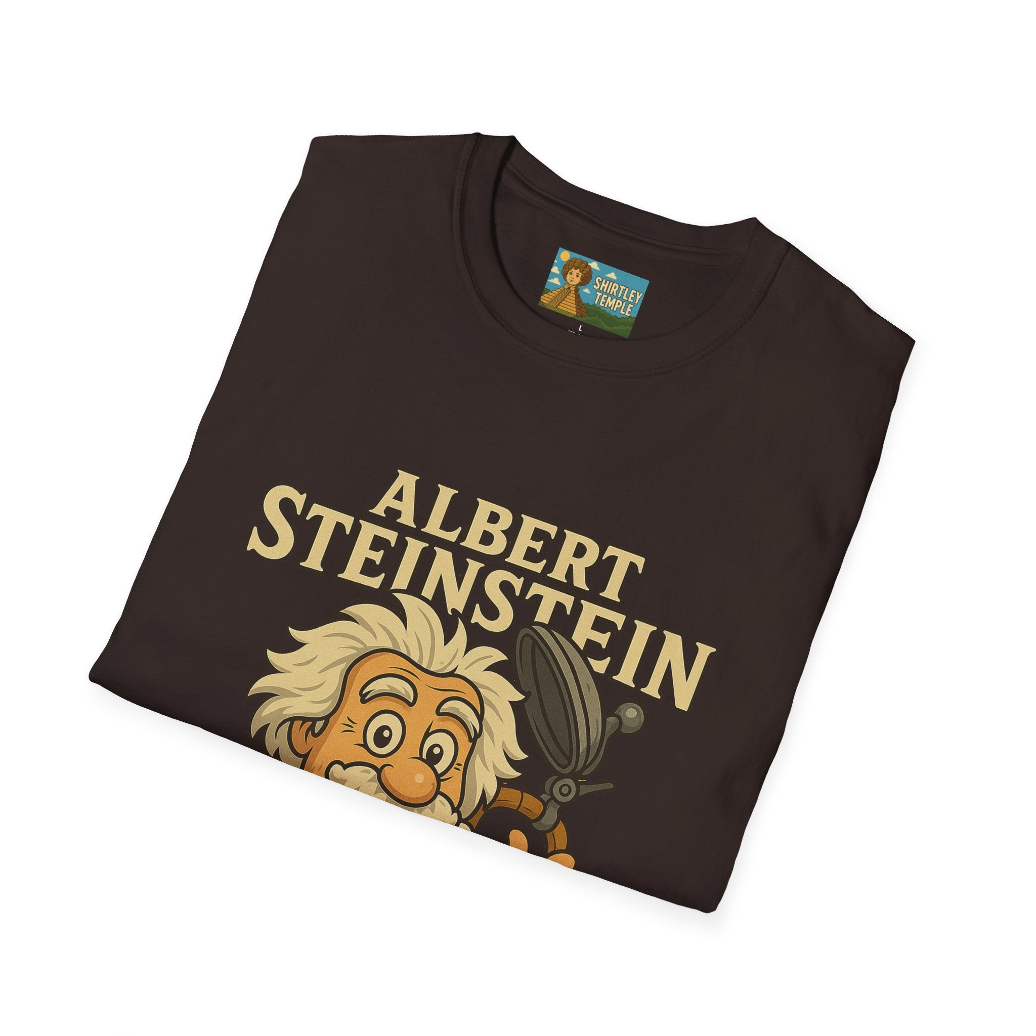 Albert Steinstein Unisex T-Shirt, Pun Beer Stein Science Tee, Gift for Nerds, Math Teacher Shirt, Physics Student Apparel