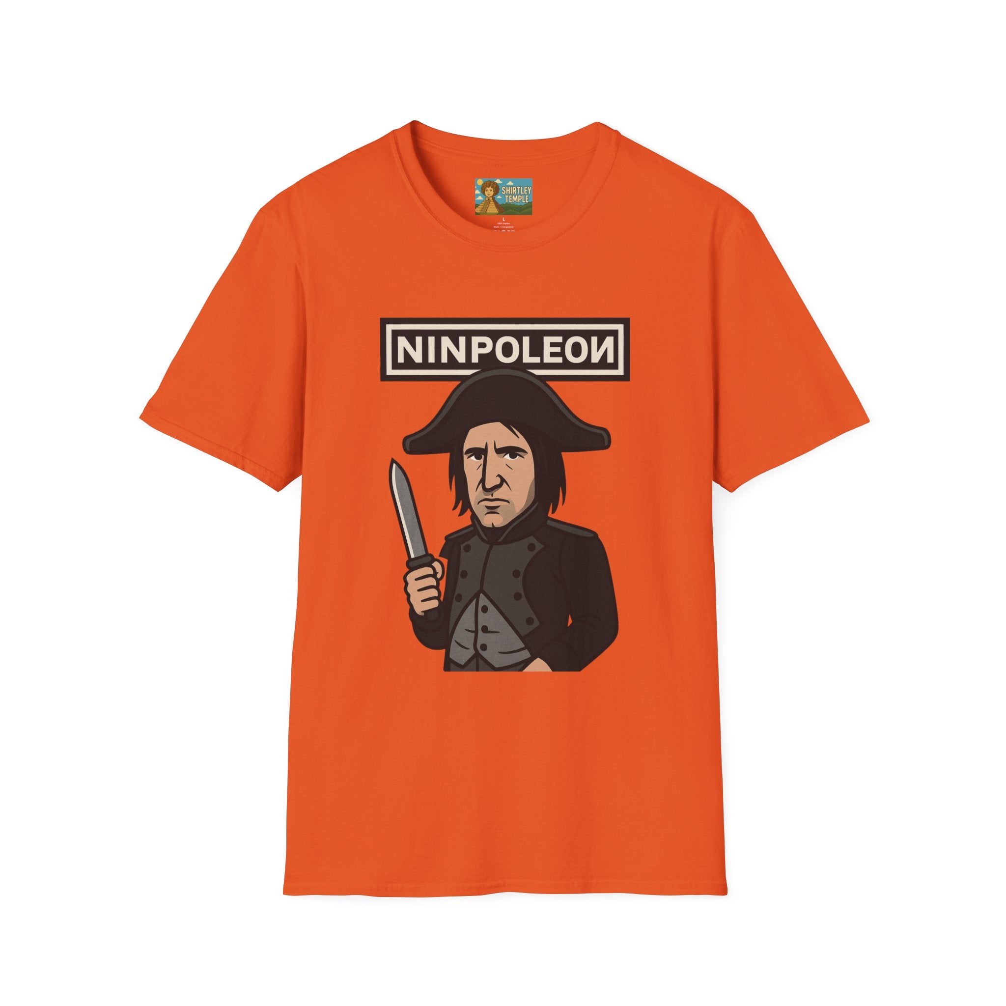 Ninpoleon ver. 2 Funny Shirt, Napoleon Trent Reznor Mashup Parody, Unisex Softstyle Tee, Nine Inch Nails, Wordplay