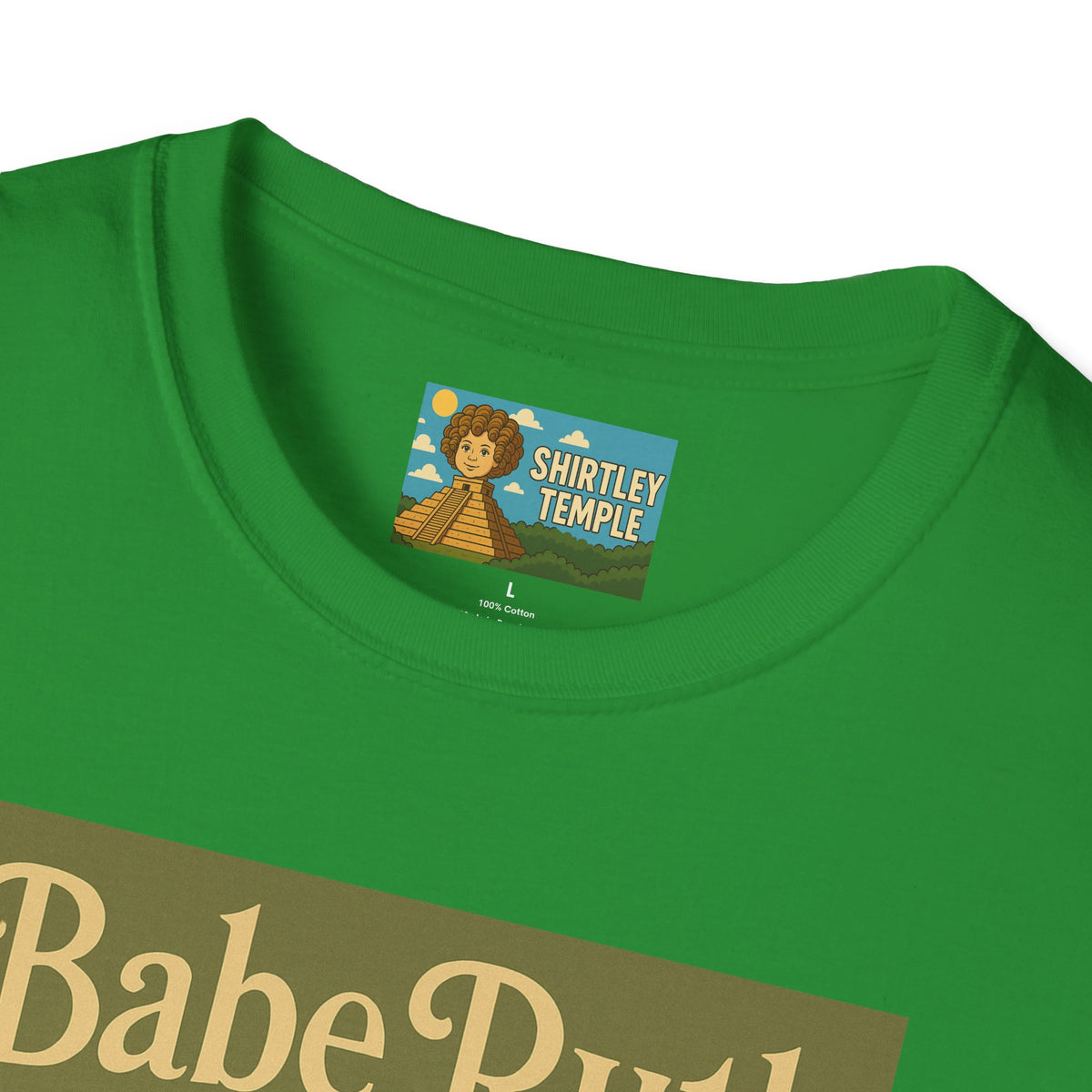 Babe Ruth funny wordplay pun baseball star remagined as a babe vintage nerd gift