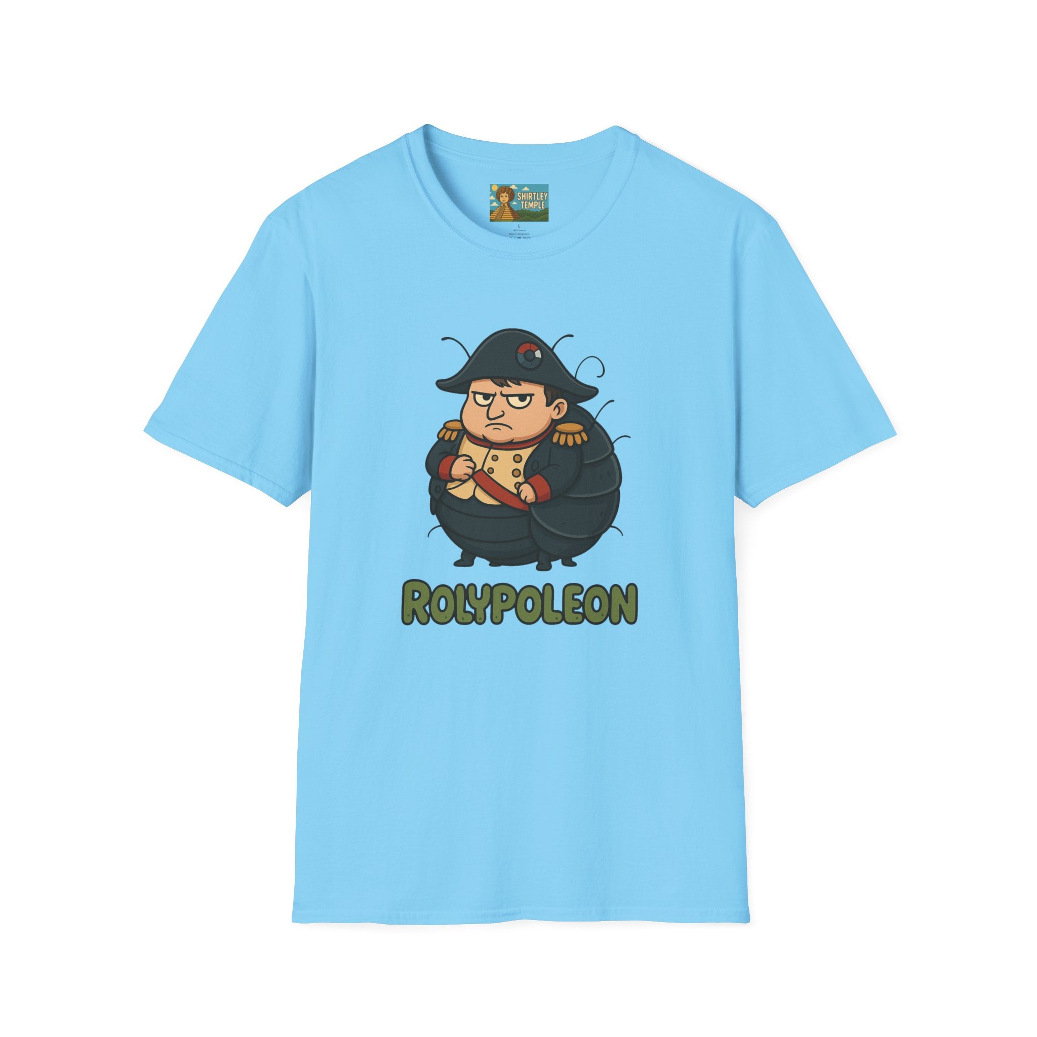 Rolypoleon Funny Shirt Mashup Parody Unisex Softstyle T-Shirt, Roly Poly and Napoleon Comedy Wordplay Tee, Humorous Graphic Tee, Novelty