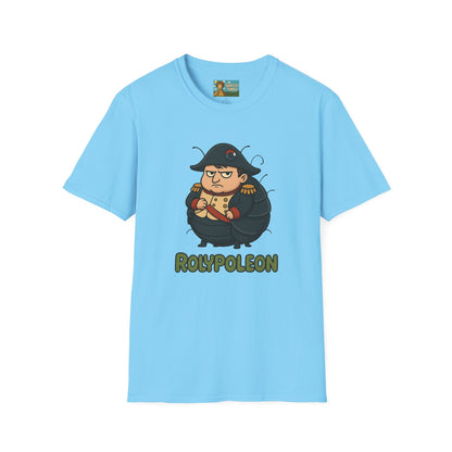 Rolypoleon Funny Shirt Mashup Parody Unisex Softstyle T-Shirt, Roly Poly and Napoleon Comedy Wordplay Tee, Humorous Graphic Tee, Novelty
