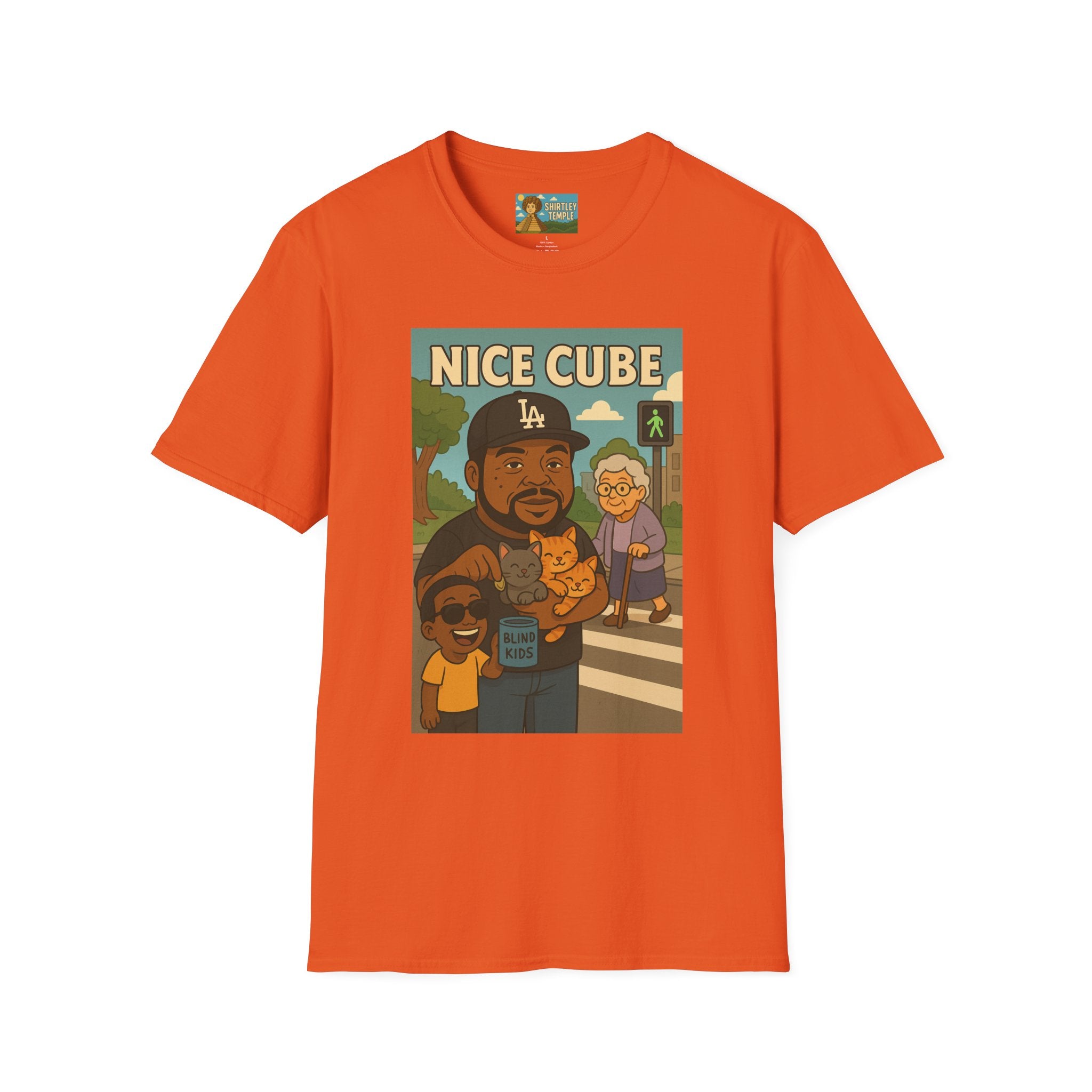 Nice Cube Funny Parody T-Shirt, Ice Cube Tribute Tee, Humorous Wordplay Top, Cool Gift for Hip Hop Fans, Softstyle Shirt