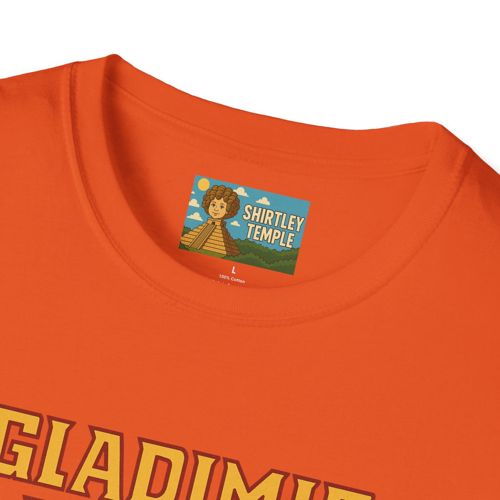 Gladimir Putin funny shirt wordplay vladimir putin being glad