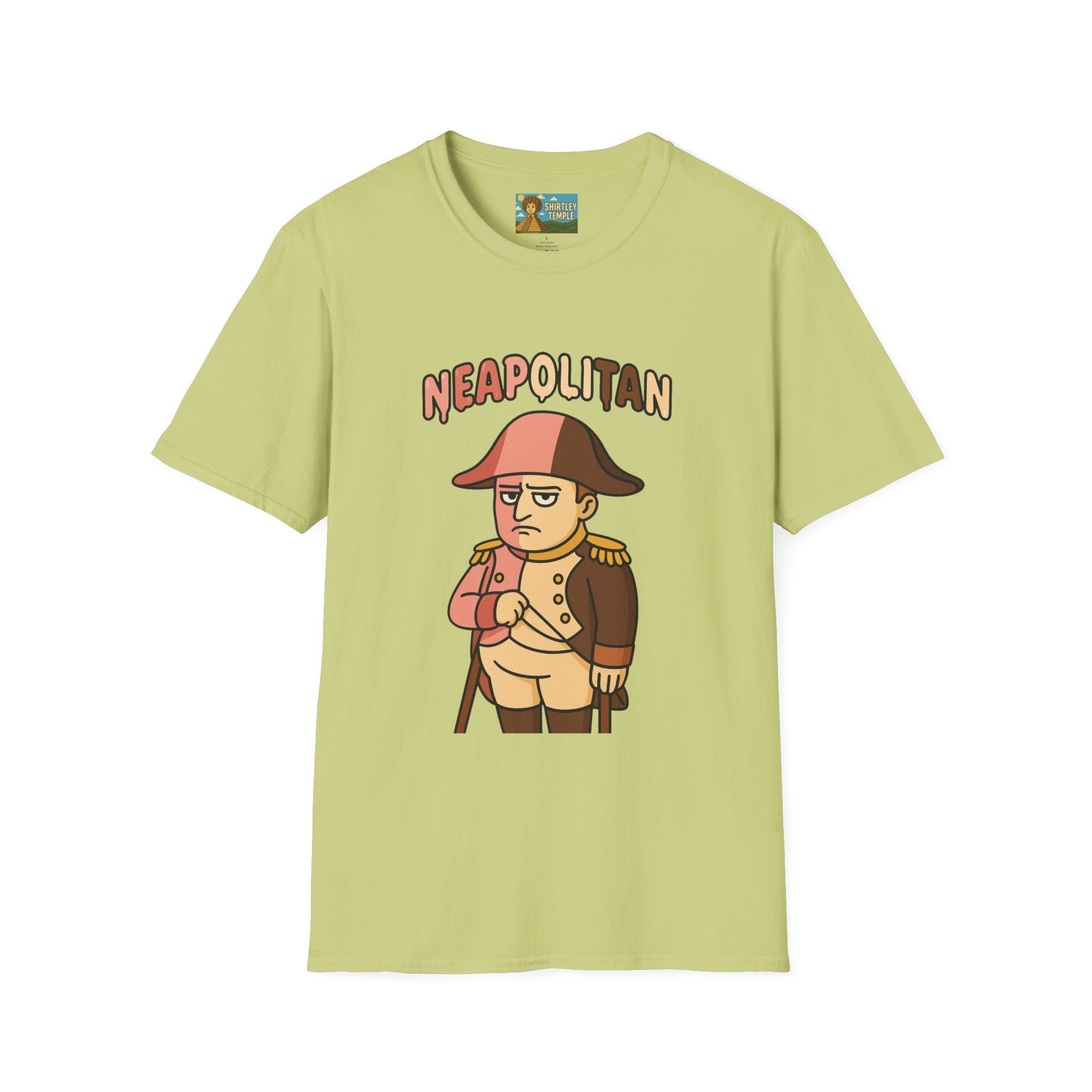 Neapolitan funny mashup shirt, Napoleon Bonaparte Ice Cream Parody Tshirt, Comedy Mashup Tee, Softstyle Unisex Top, Humorous Graphic Tee