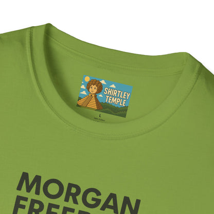 Morgan Freeboy Tribute T-Shirt, Funny Parody Tee, Morgan Freeman Wordplay Shirt, Unisex Softstyle, Gift for Comedy Lovers, Pop Culture Top