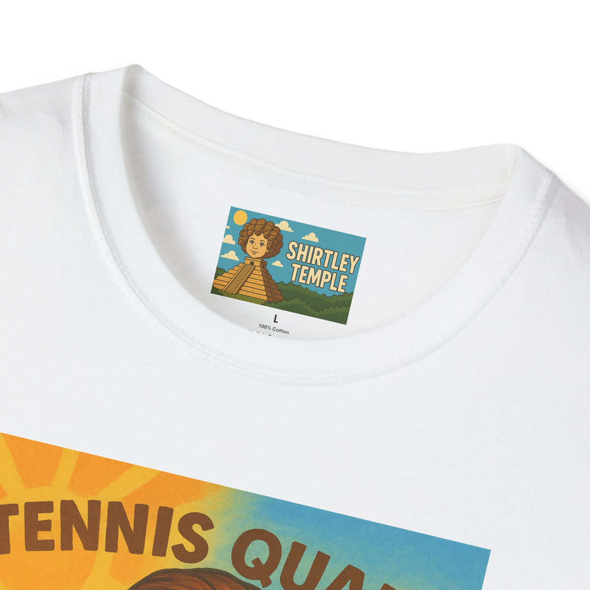 Tennis Quaid Unisex Softstyle T-Shirt, Tennis Player Actor Mashup Tee, Funny Graphic Shirt
