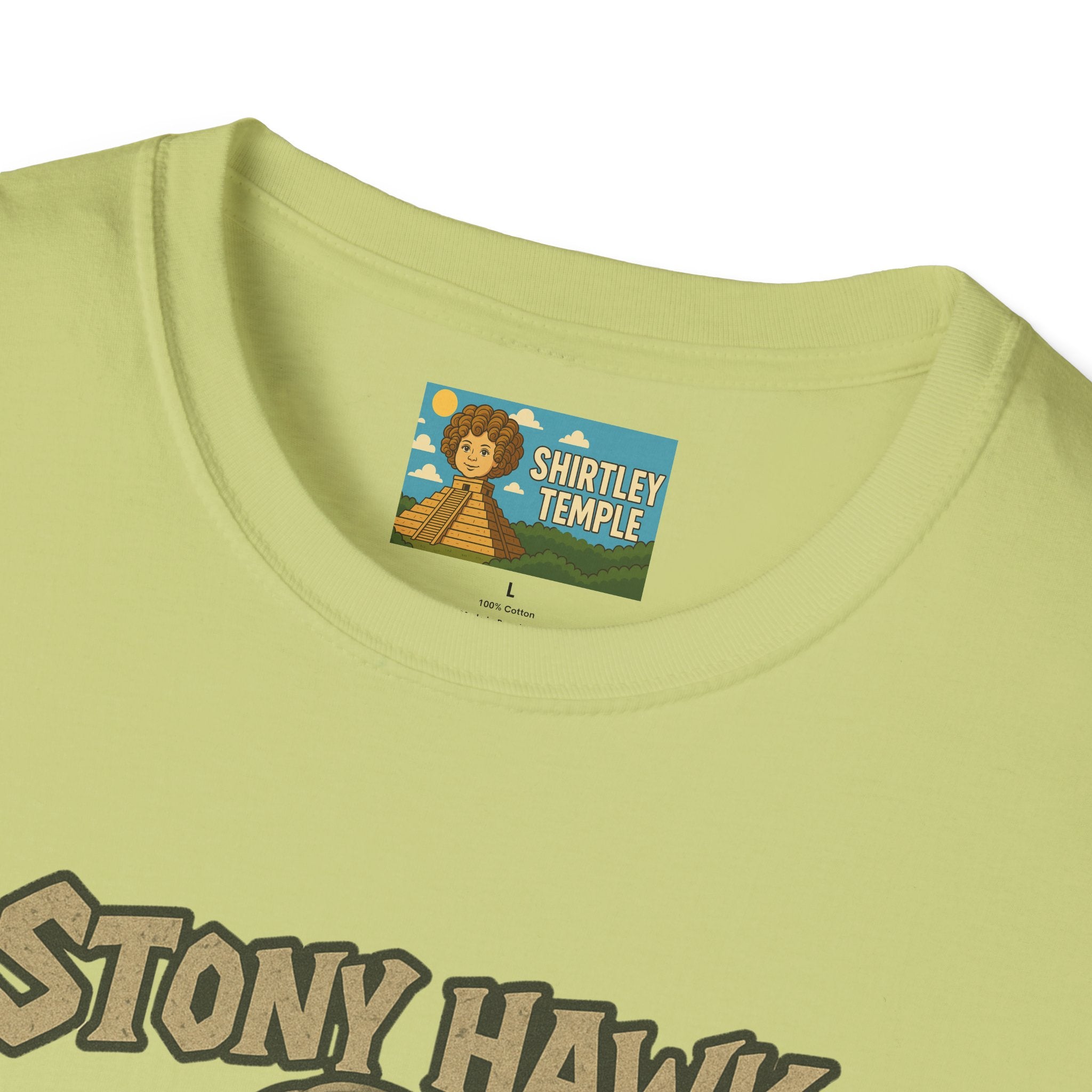 Stony Hawk Unisex T-Shirt, Skateboard Legend Parody Tee, Statue Wordplay Shirt, Funny Skater Gift, Skateboarding Fan Top