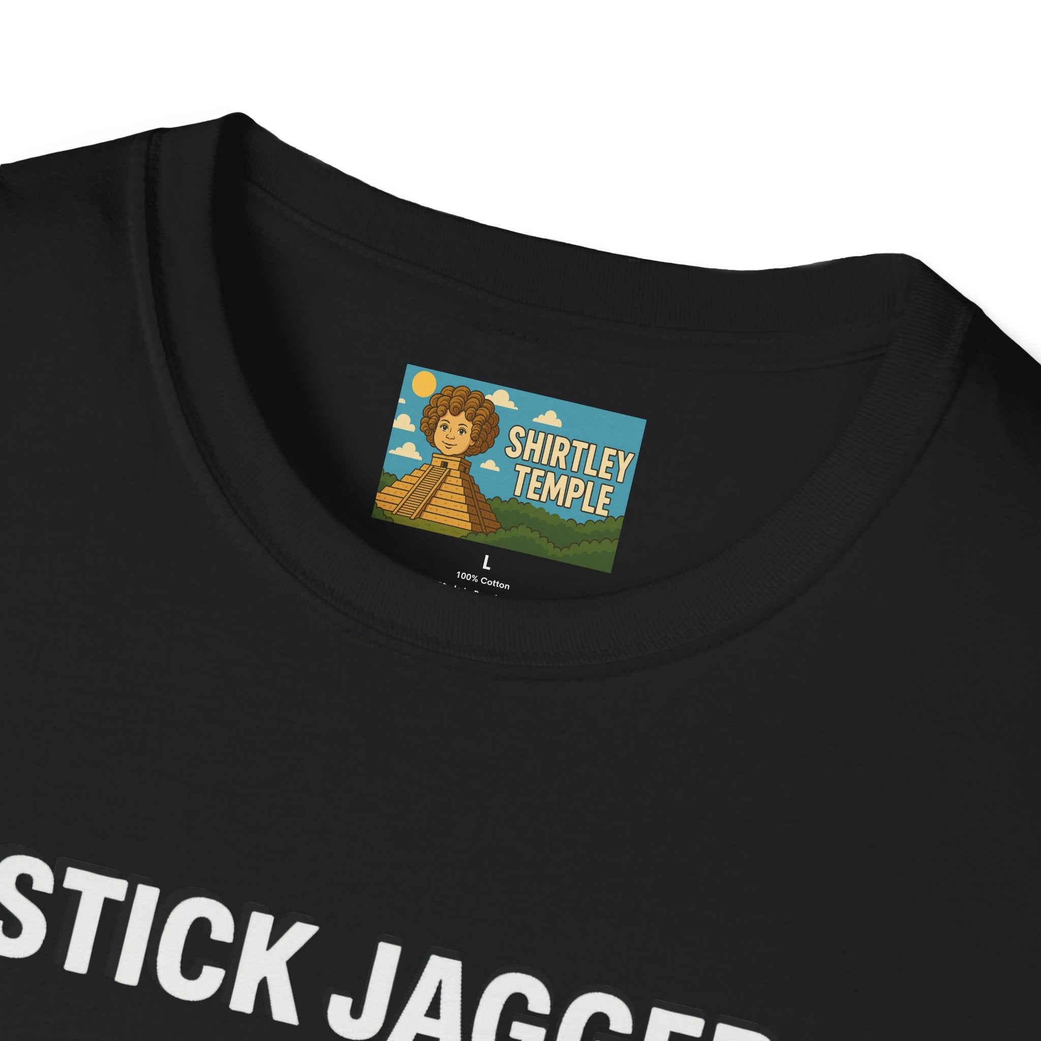 Stick Jagger Funny Shirt, Stick Figure Parody Wordplay T-Shirt, Pun Mashup Tee, Humorous Graphic Top, Sarcastic Slogan Clothing