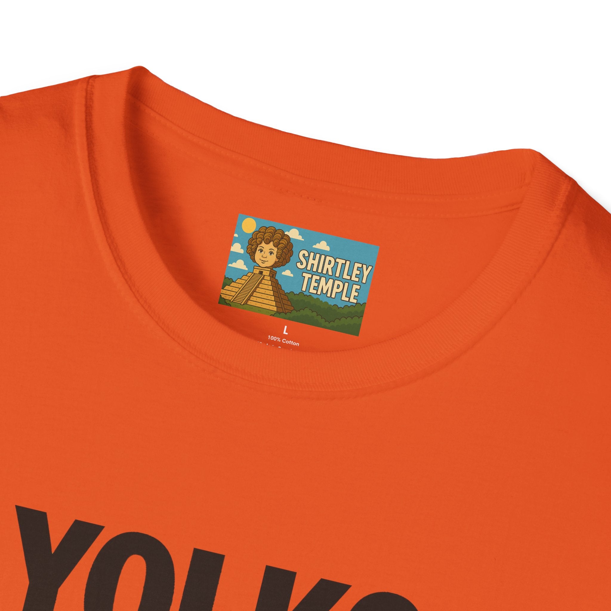 Yolko Funny Parody Unisex Softstyle T-Shirt, Egg Wordplay Tee, Humorous Yoko Tribute Shirt, Novelty Graphic Top, Comical Musician Fan Gift