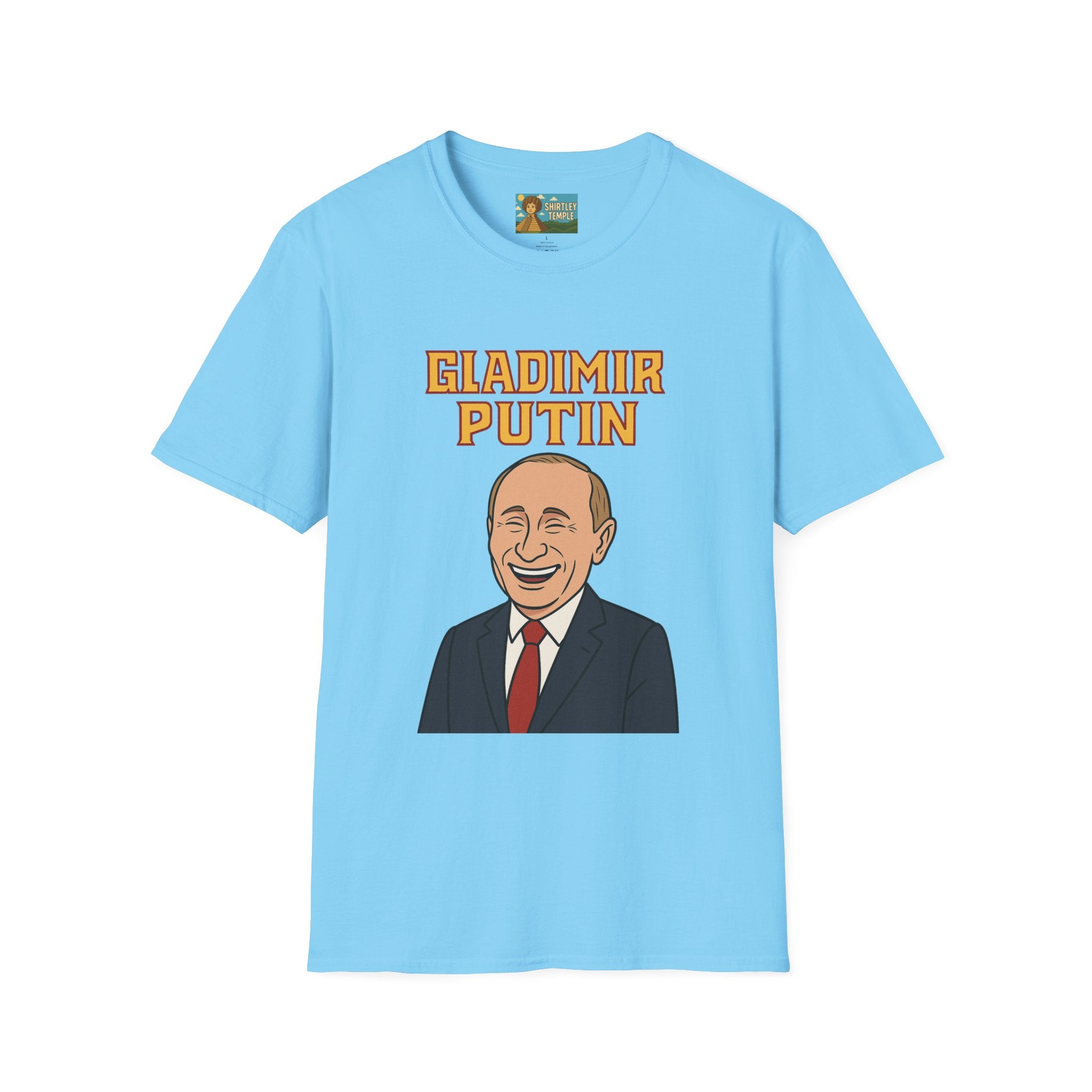 Gladimir Putin funny shirt wordplay vladimir putin being glad