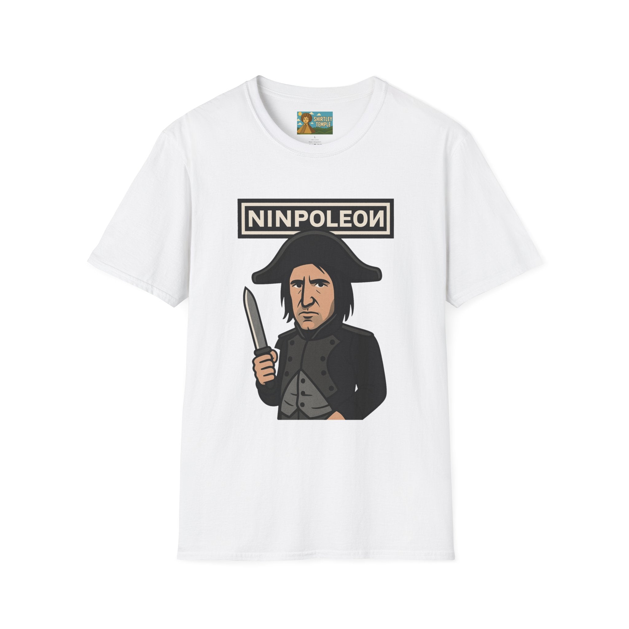 Ninpoleon ver. 2 Funny Shirt, Napoleon Trent Reznor Mashup Parody, Unisex Softstyle Tee, Nine Inch Nails, Wordplay
