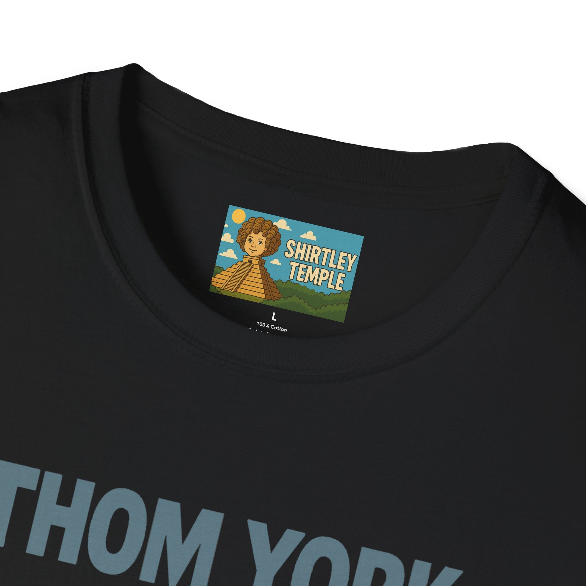 Thom York Peppermint Patty T-Shirt, Radiohead Musician Gift, Alternative Rock Tee, Funny Singer Shirt, Softstyle Unisex Top