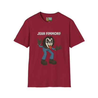 Jean Simmons Funny Shirt Mashup Tribute Parody Pun Rockstar Softstyle T-Shirt, Unisex Tee, Graphic Tee, Music Lover Gift, Jeans Lover Shirt,