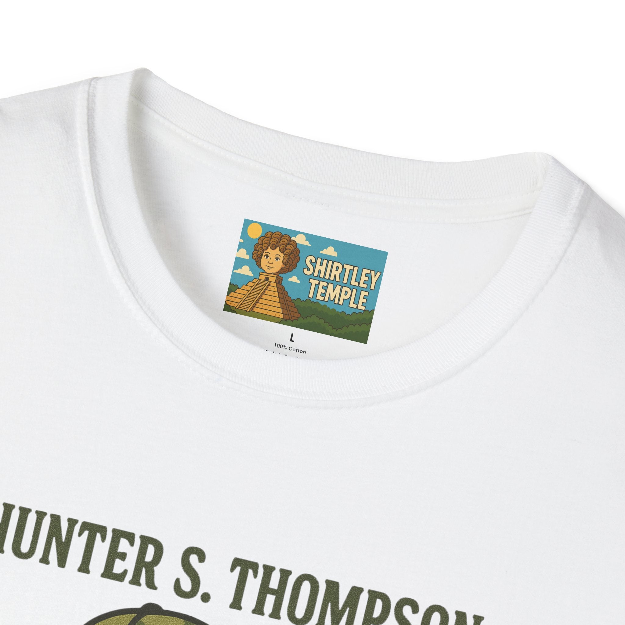 Hunter S Thompson Funny Shirt, Parody Apparel, Comedy Tribute Mashup Pun Unisex Softstyle T-Shirt