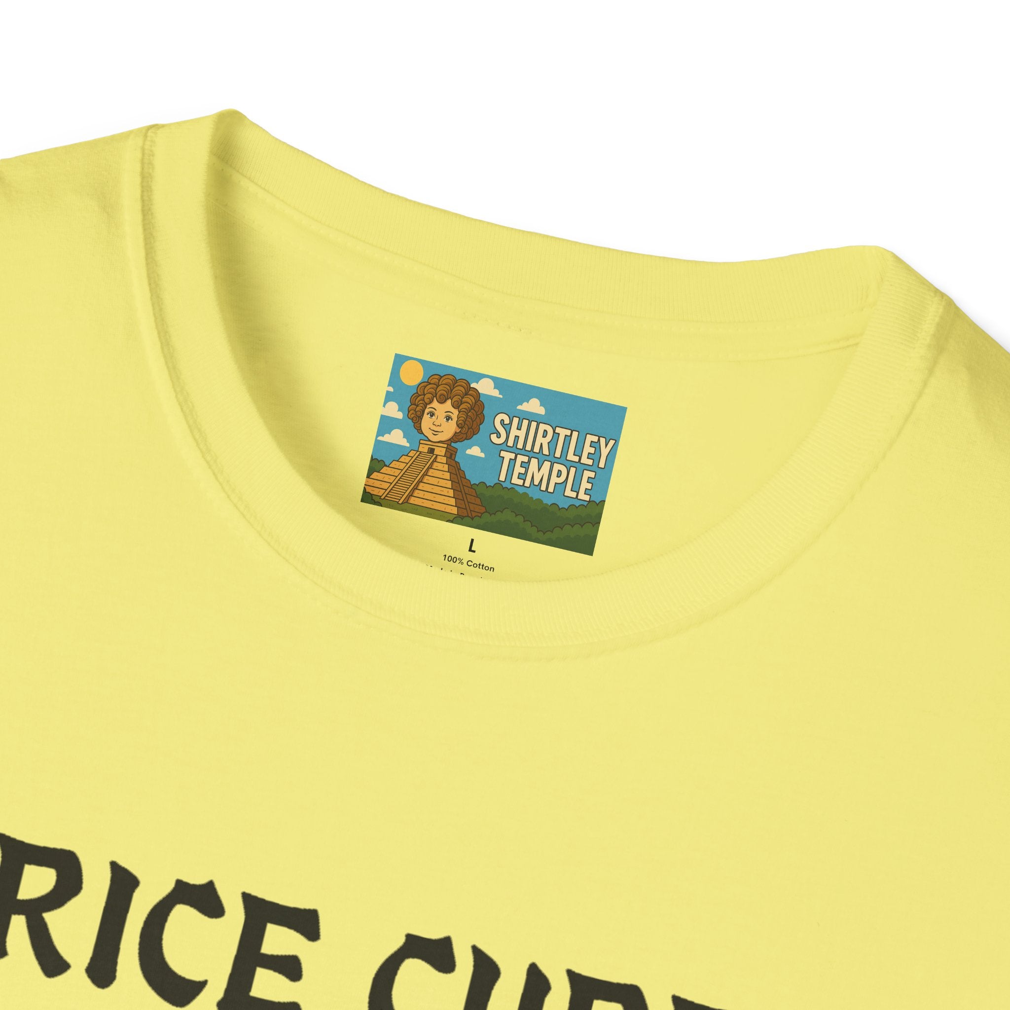 Rice Cube Funny T-Shirt, Ice Cube Asian Parody Shirt, Wordplay Tee, Hip-Hop Music Fan Gift, Unisex Softstyle Top
