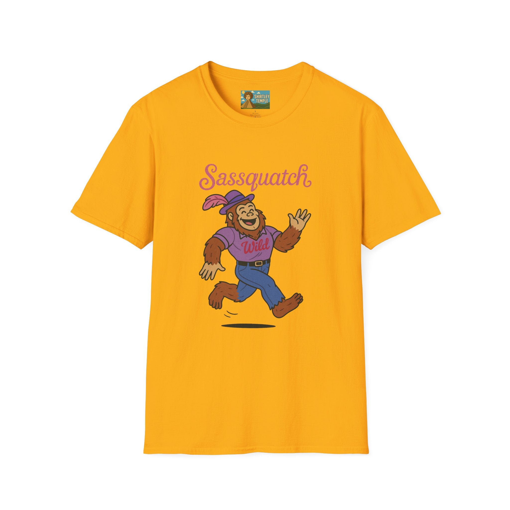 Sassquatch Unisex T-Shirt, Funny Sasquatch Shirt with Sassy Flair, Comedy Parody Tee, Wordplay Design, Bigfoot Graphic Shirt