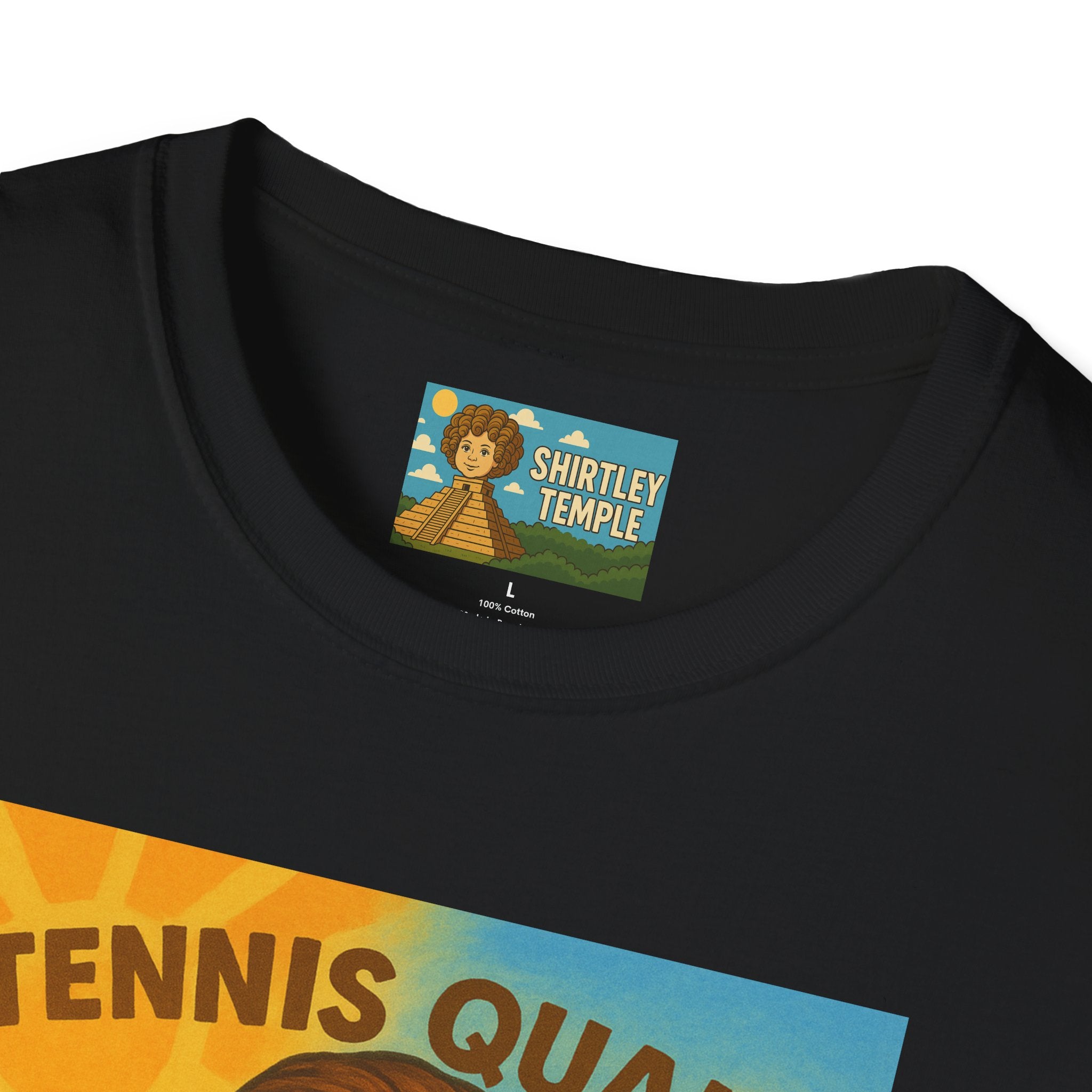 Tennis Quaid Unisex Softstyle T-Shirt, Tennis Player Actor Mashup Tee, Funny Graphic Shirt