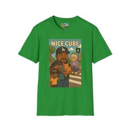 Nice Cube Funny Parody T-Shirt, Ice Cube Tribute Tee, Humorous Wordplay Top, Cool Gift for Hip Hop Fans, Softstyle Shirt
