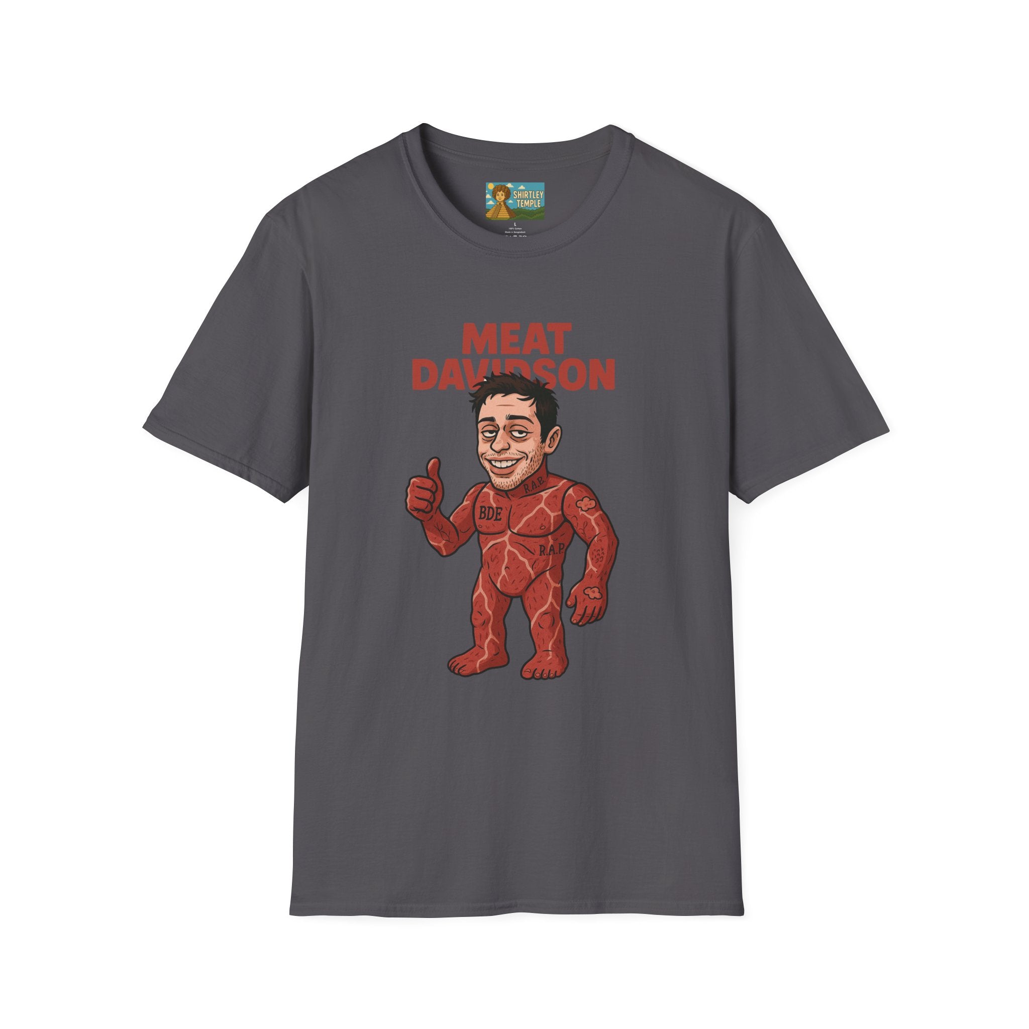 Meat Davidson Funny T-Shirt, Pete Davidson Parody Shirt, Comedian Mashup Tee, Unisex Humor Top, Comedy Fan Gift