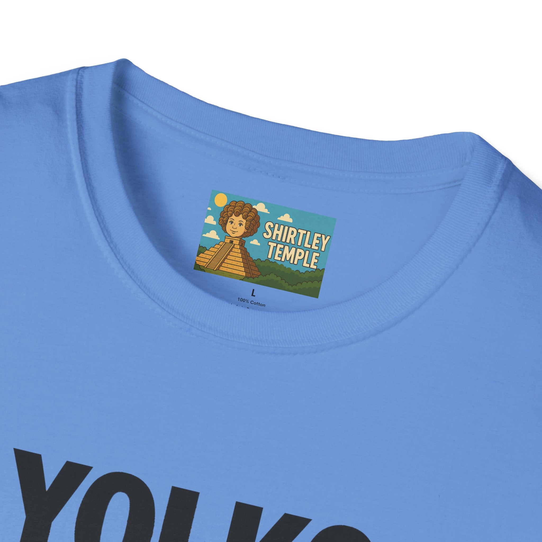 Yolko Funny Parody Unisex Softstyle T-Shirt, Egg Wordplay Tee, Humorous Yoko Tribute Shirt, Novelty Graphic Top, Comical Musician Fan Gift