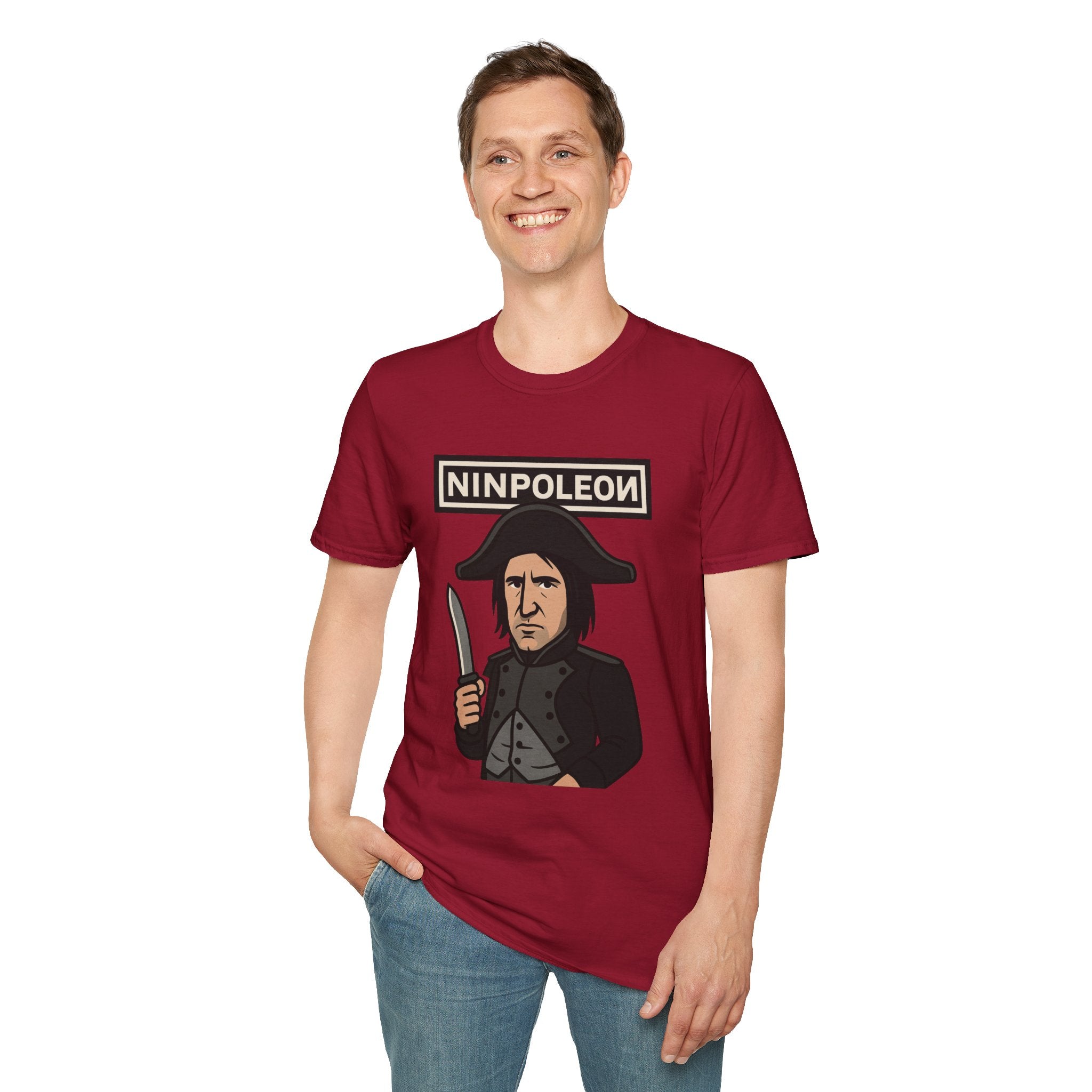 Ninpoleon ver. 2 Funny Shirt, Napoleon Trent Reznor Mashup Parody, Unisex Softstyle Tee, Nine Inch Nails, Wordplay