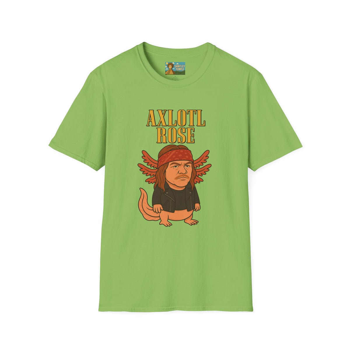 Axlotl Rose funny mashup of Axle Rose and an axolotl. guns 'n' roses biology nerd gift