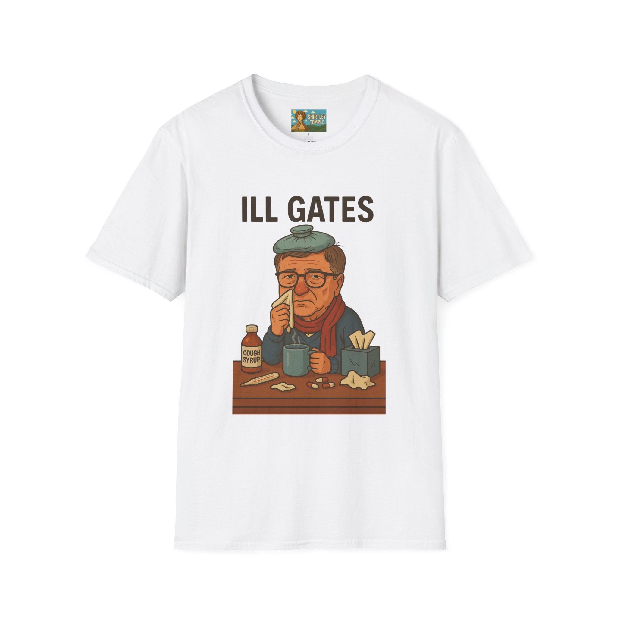 Ill Gates Funny T-Shirt, Bill Gates Parody Tee, Comedy Apparel, Unisex Softstyle Shirt