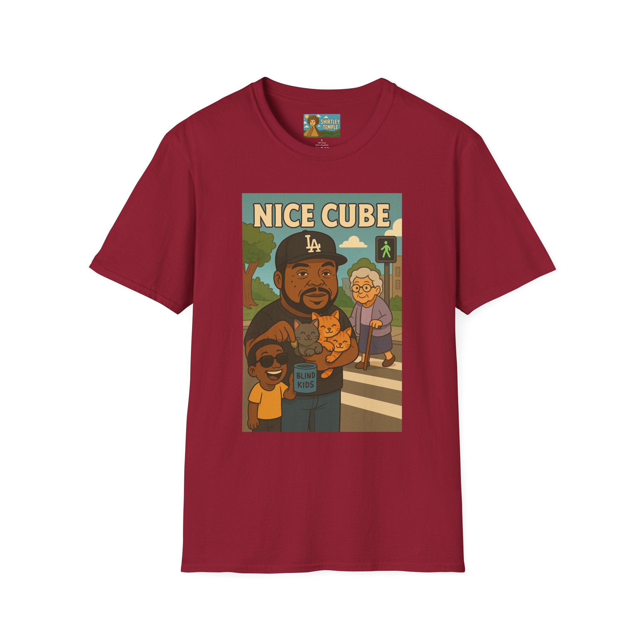 Nice Cube Funny Parody T-Shirt, Ice Cube Tribute Tee, Humorous Wordplay Top, Cool Gift for Hip Hop Fans, Softstyle Shirt