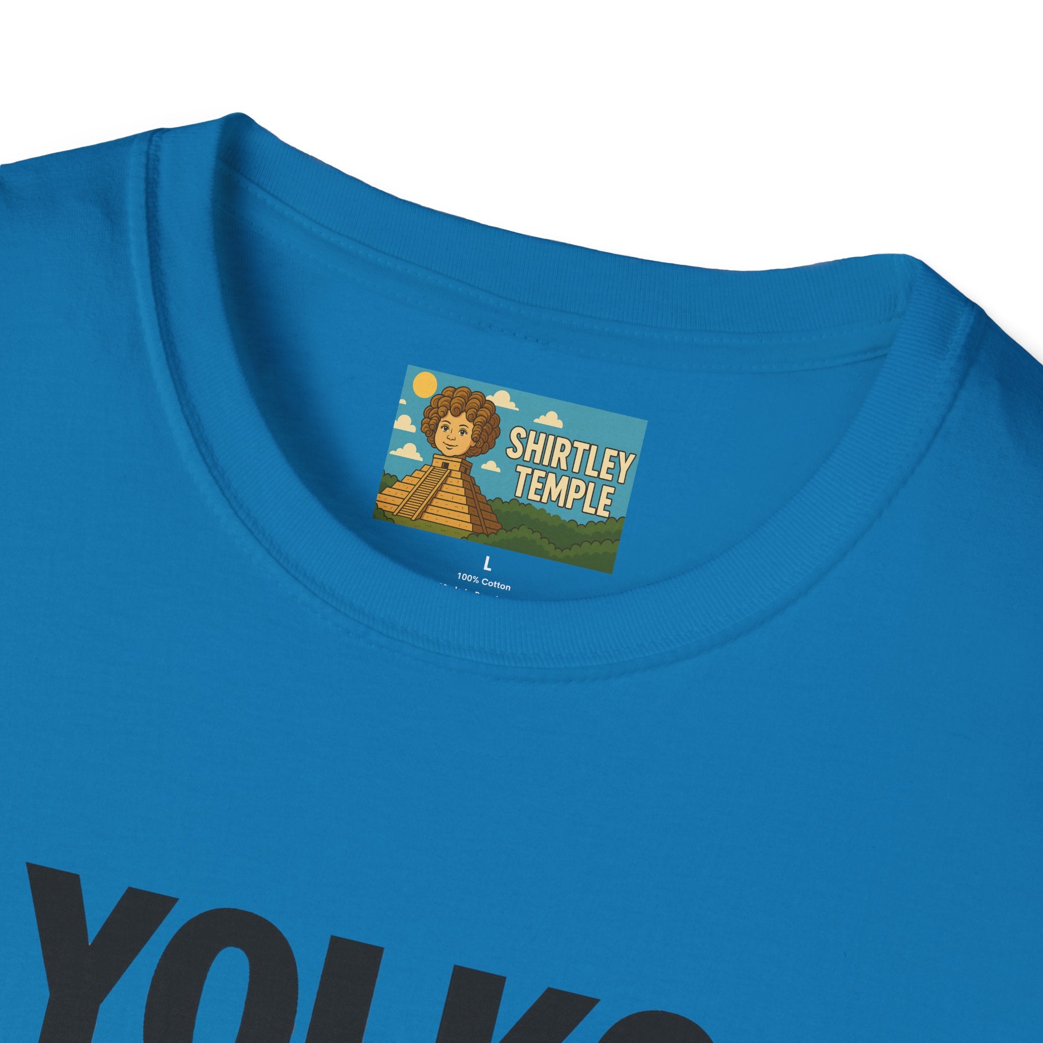 Yolko Funny Parody Unisex Softstyle T-Shirt, Egg Wordplay Tee, Humorous Yoko Tribute Shirt, Novelty Graphic Top, Comical Musician Fan Gift