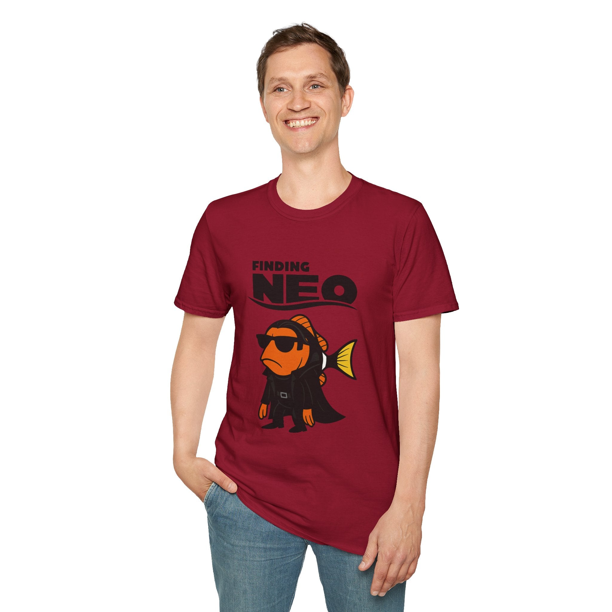 Finding Neo funny mashup shirt matrix and finding nemo