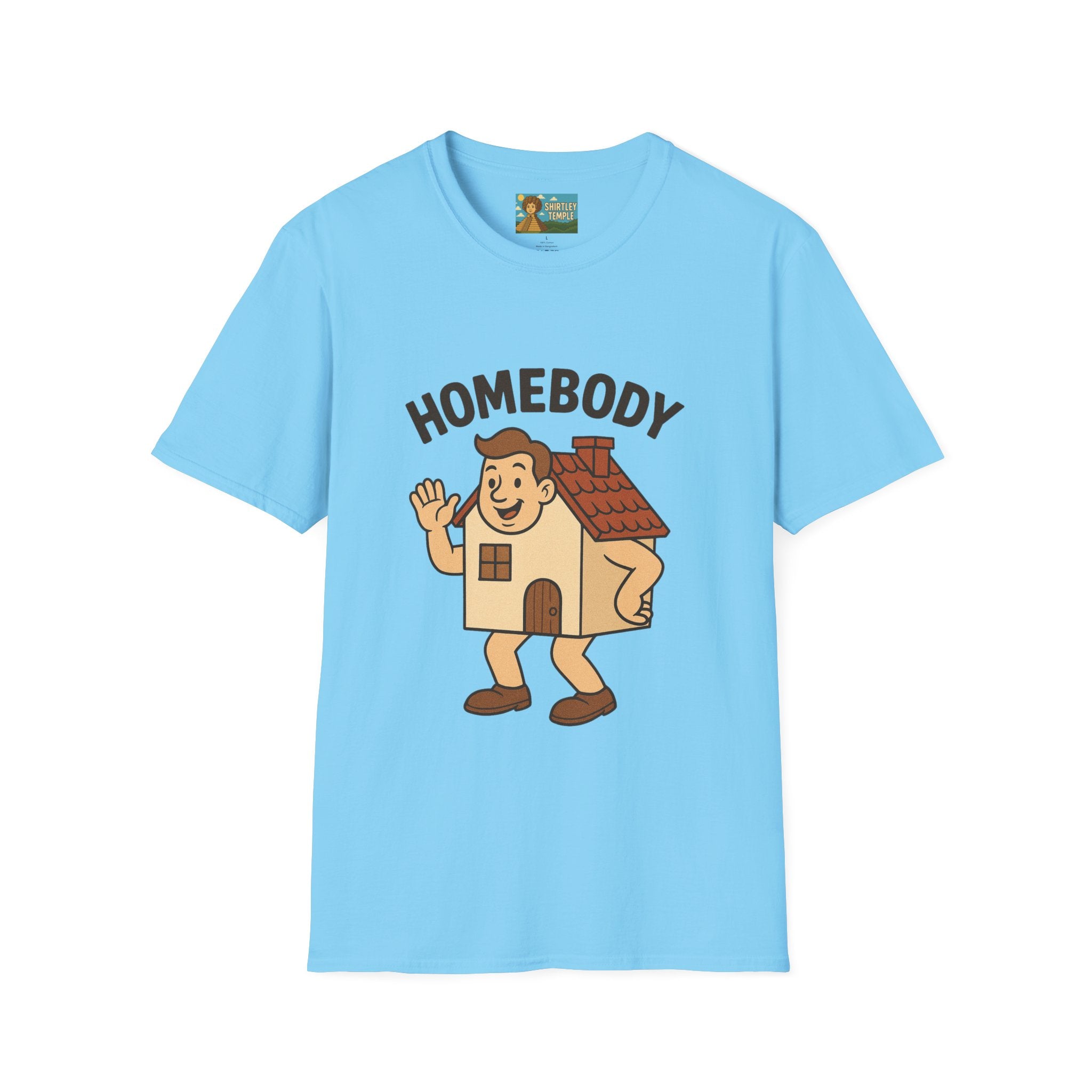 Homebody funny shirt wordplay pun literal home for a body