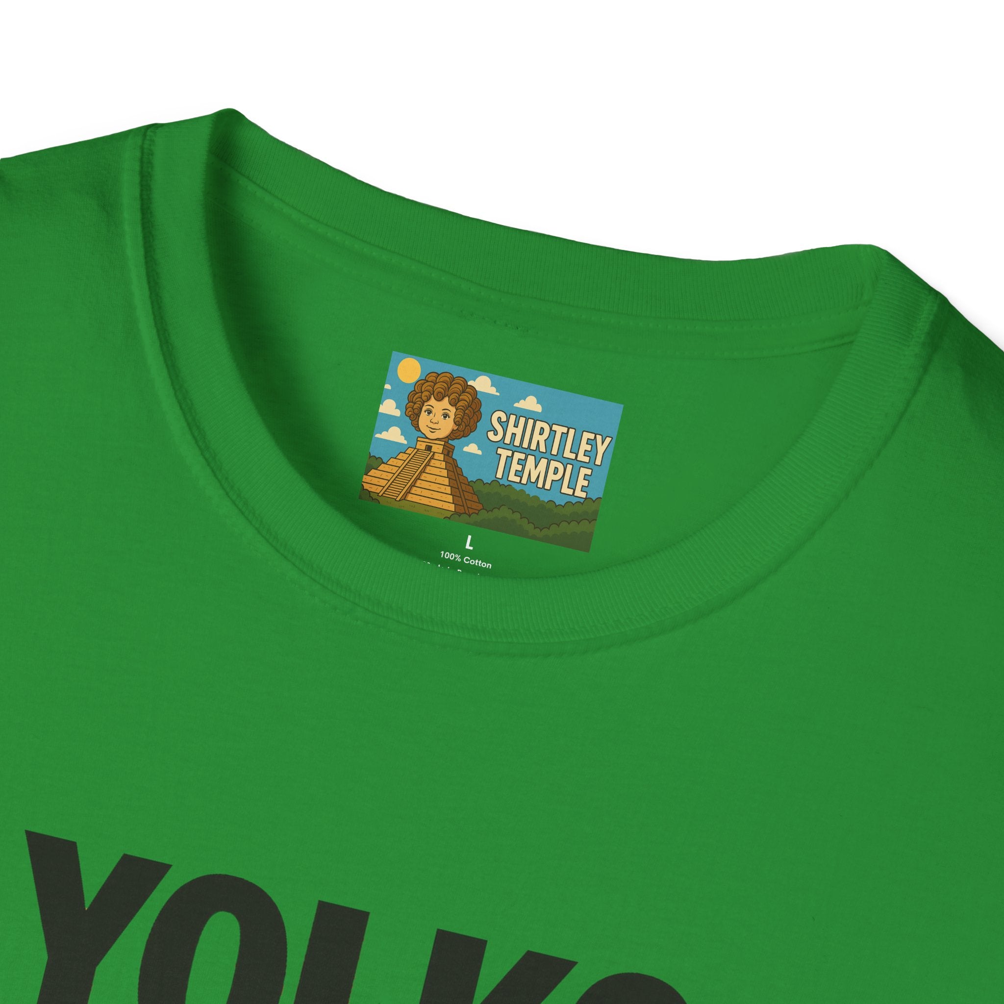 Yolko Funny Parody Unisex Softstyle T-Shirt, Egg Wordplay Tee, Humorous Yoko Tribute Shirt, Novelty Graphic Top, Comical Musician Fan Gift