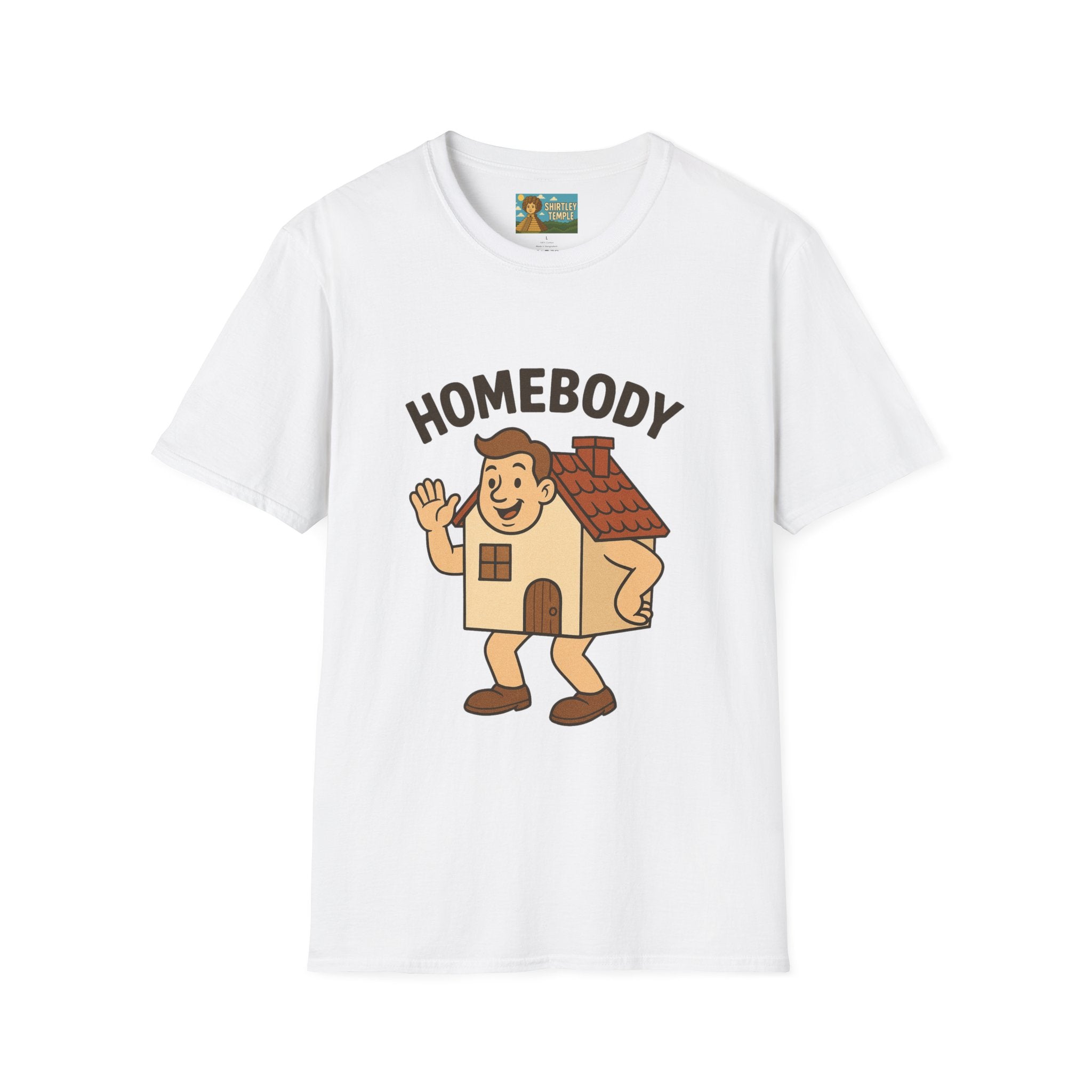 Homebody funny shirt wordplay pun literal home for a body