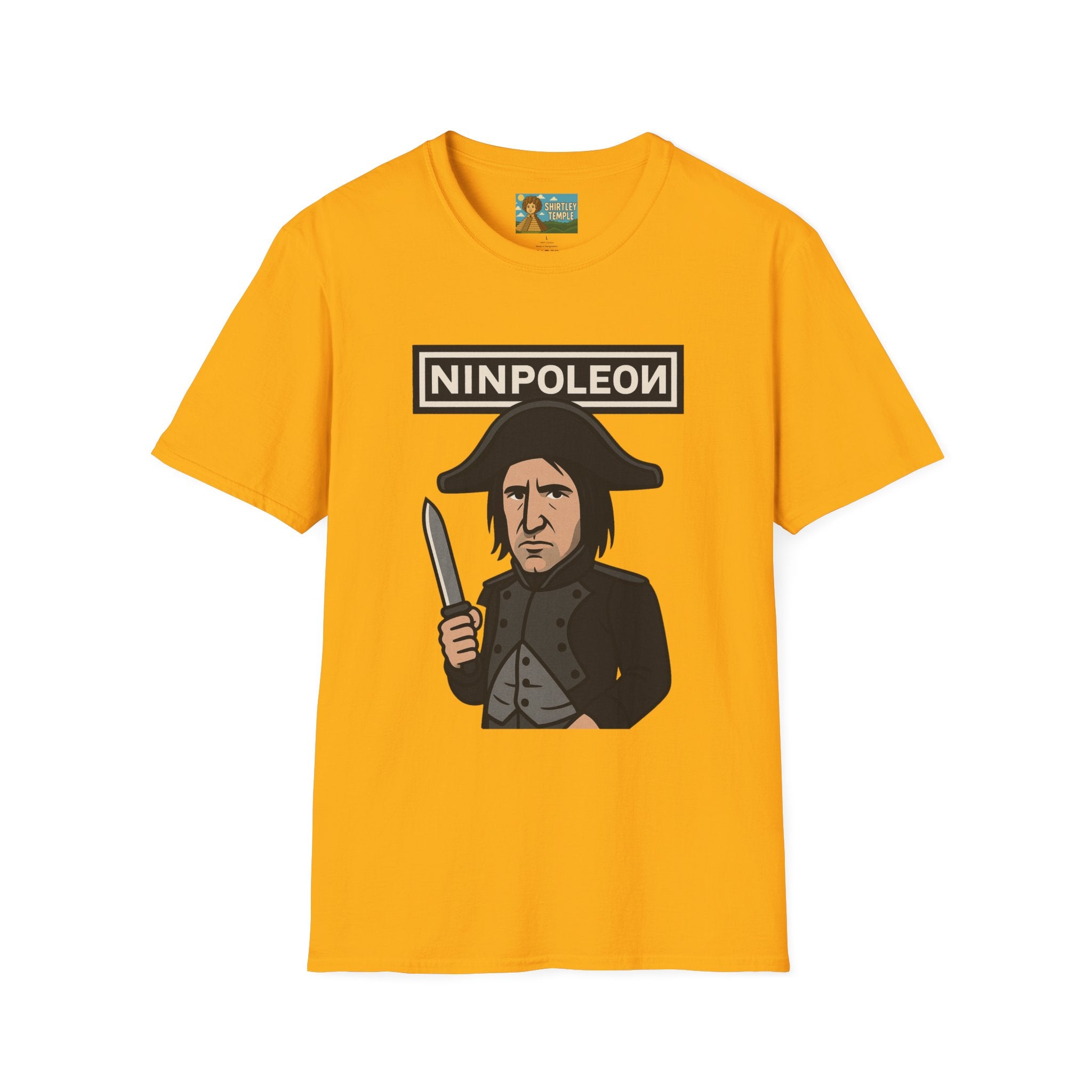 Ninpoleon ver. 2 Funny Shirt, Napoleon Trent Reznor Mashup Parody, Unisex Softstyle Tee, Nine Inch Nails, Wordplay