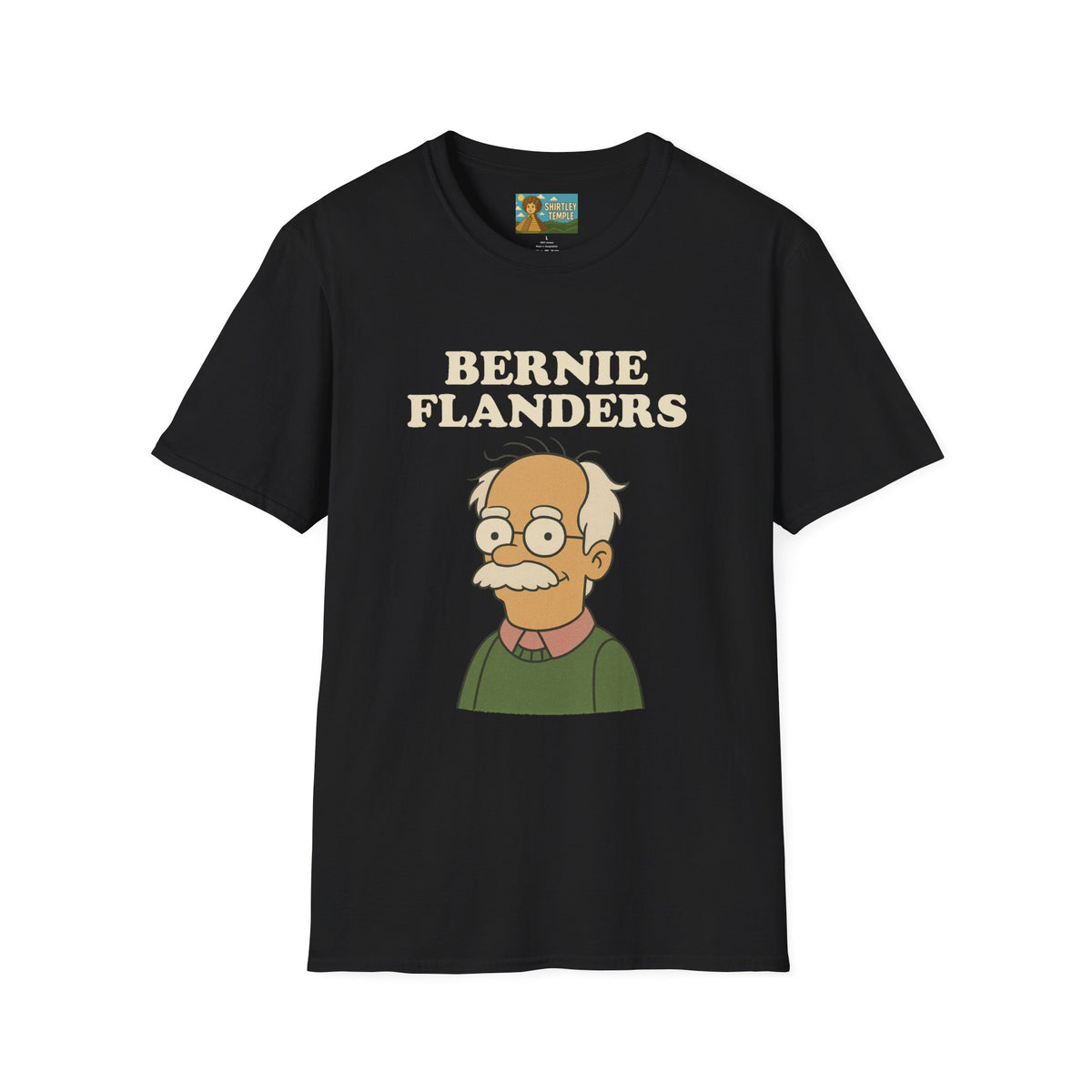 Bernie Flanders funny mashup simpson's style Bernie Sanders and Ned Flanders wordplay nerd gift unisex tee