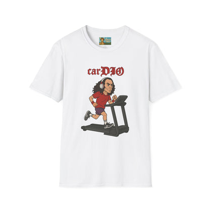 CarDIO funny Parody Unisex T-Shirt, Workout Apparel, Comedy Tribute Tee, Dio Treadmill Shirt, Gym Humor Top
