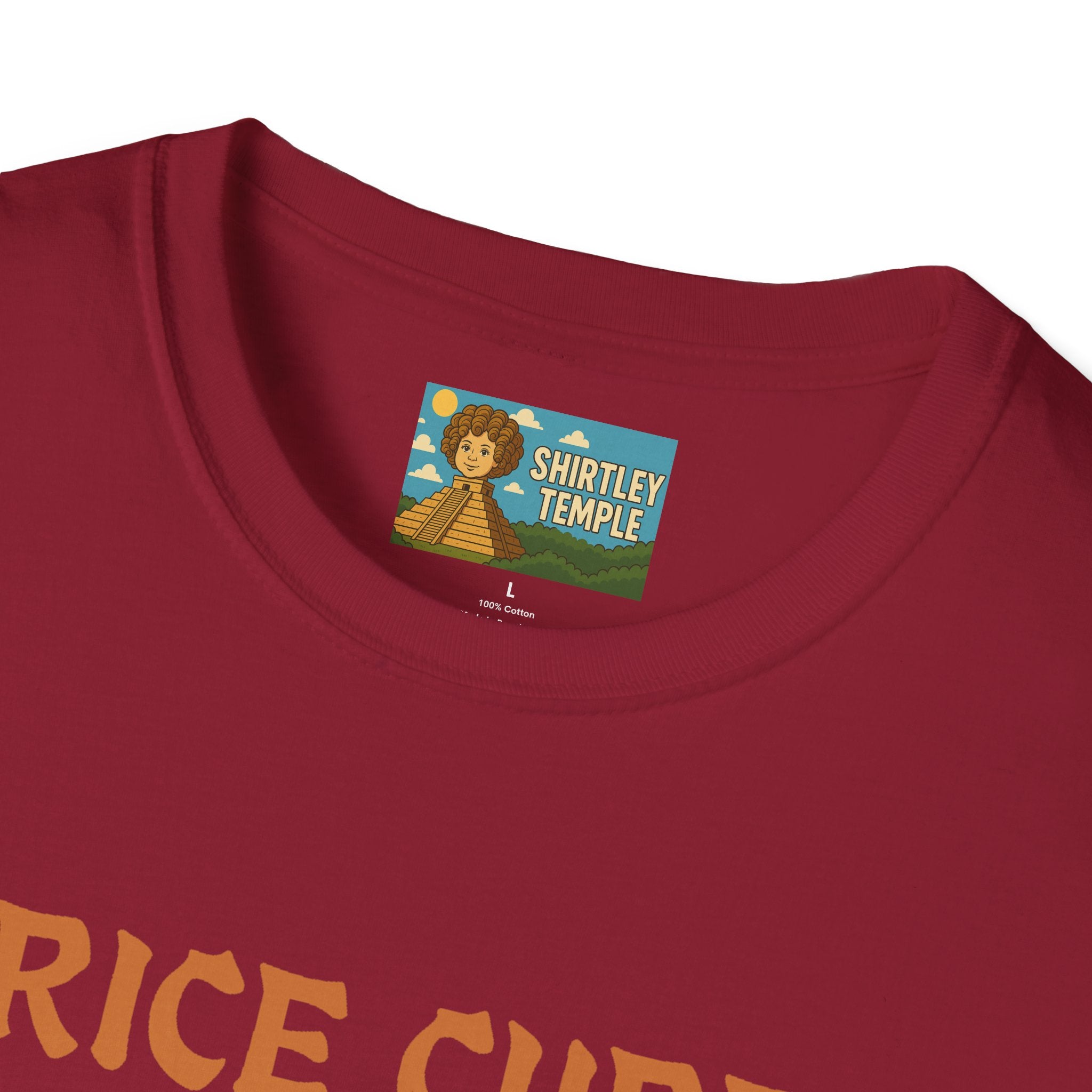 Rice Cube Funny T-Shirt, Ice Cube Asian Parody Shirt, Wordplay Tee, Hip-Hop Music Fan Gift, Unisex Softstyle Top