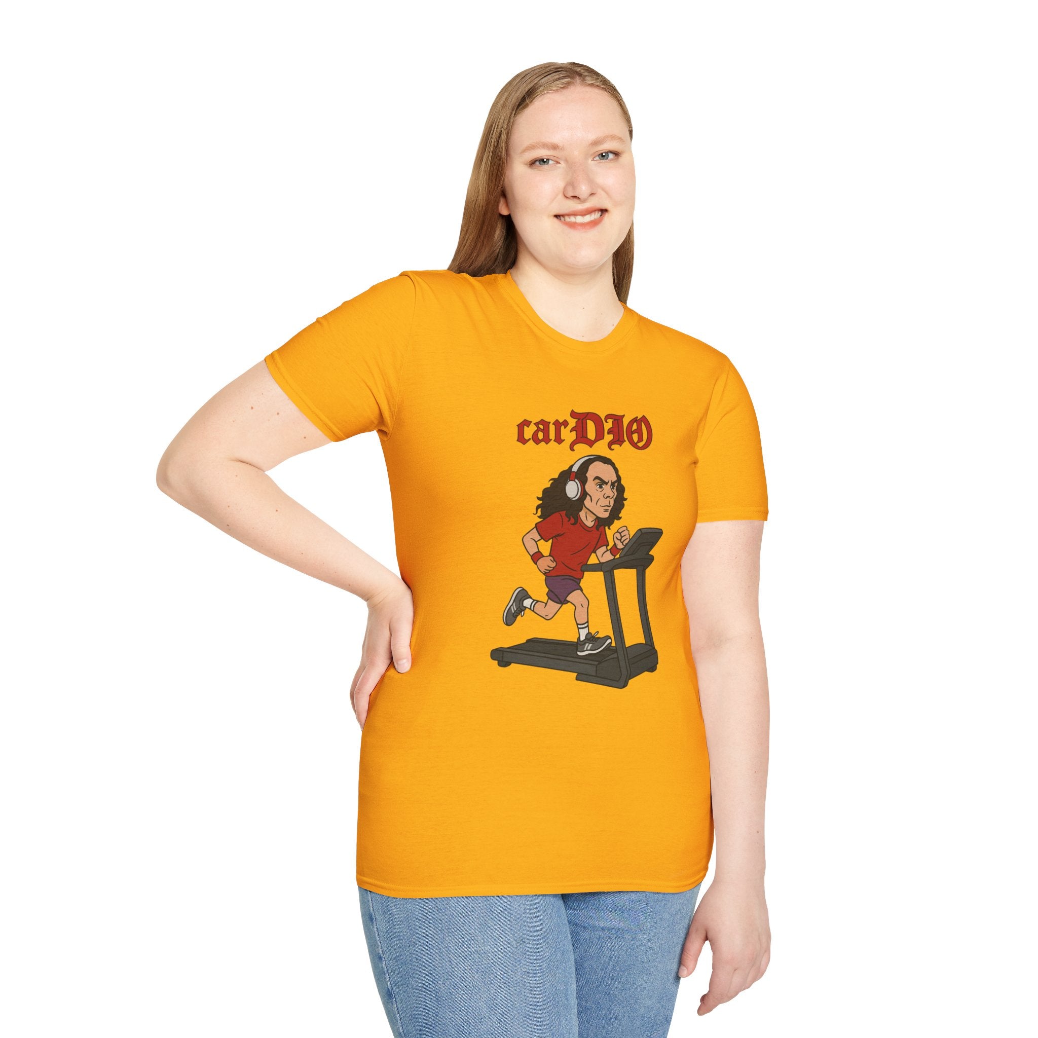 CarDIO funny Parody Unisex T-Shirt, Workout Apparel, Comedy Tribute Tee, Dio Treadmill Shirt, Gym Humor Top