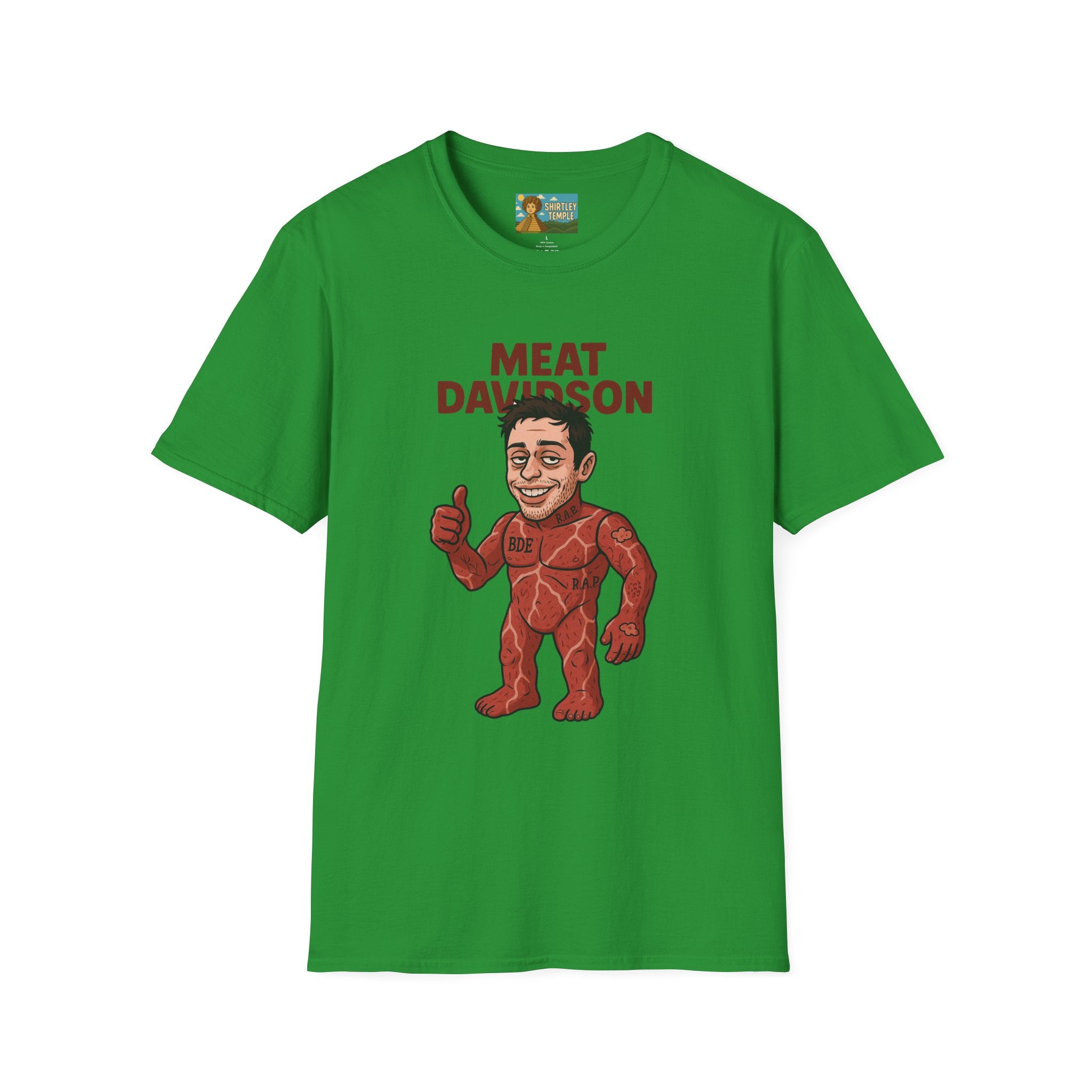 Meat Davidson Funny T-Shirt, Pete Davidson Parody Shirt, Comedian Mashup Tee, Unisex Humor Top, Comedy Fan Gift