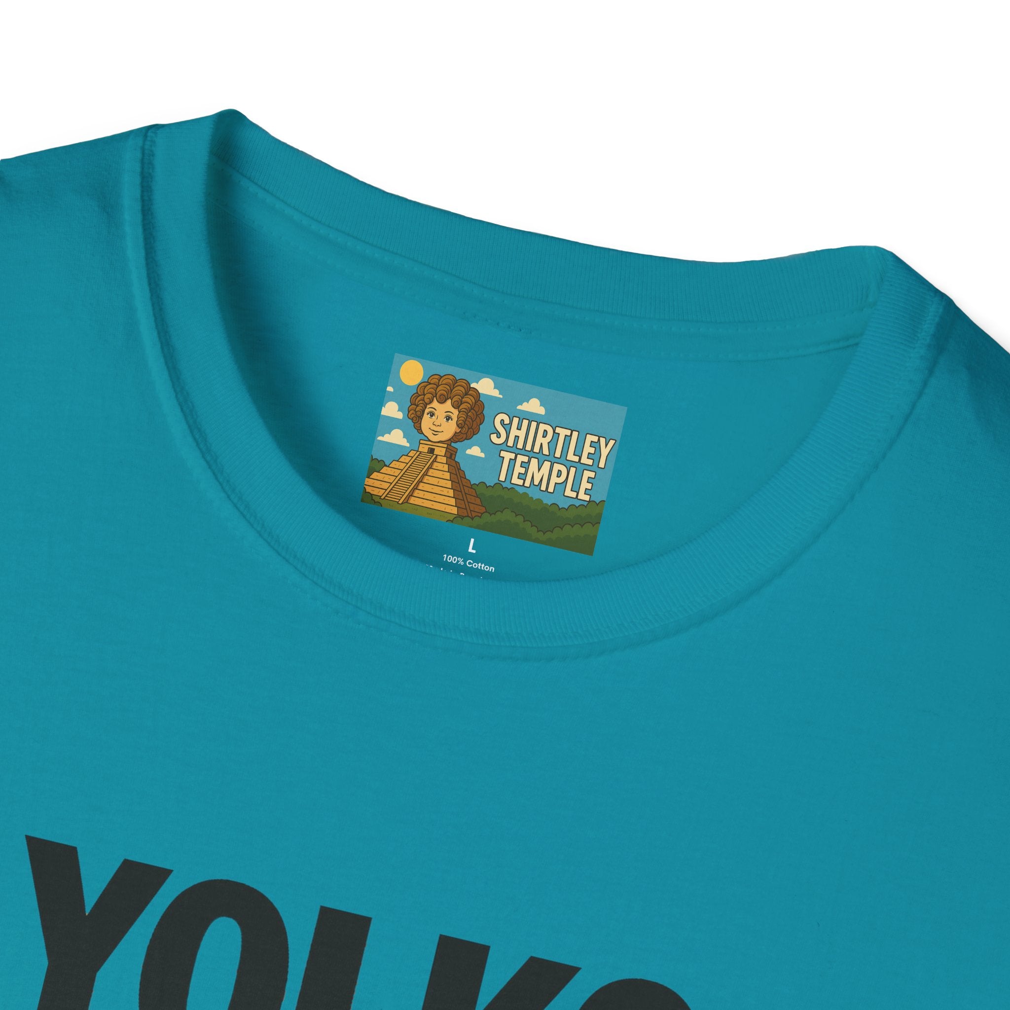 Yolko Funny Parody Unisex Softstyle T-Shirt, Egg Wordplay Tee, Humorous Yoko Tribute Shirt, Novelty Graphic Top, Comical Musician Fan Gift